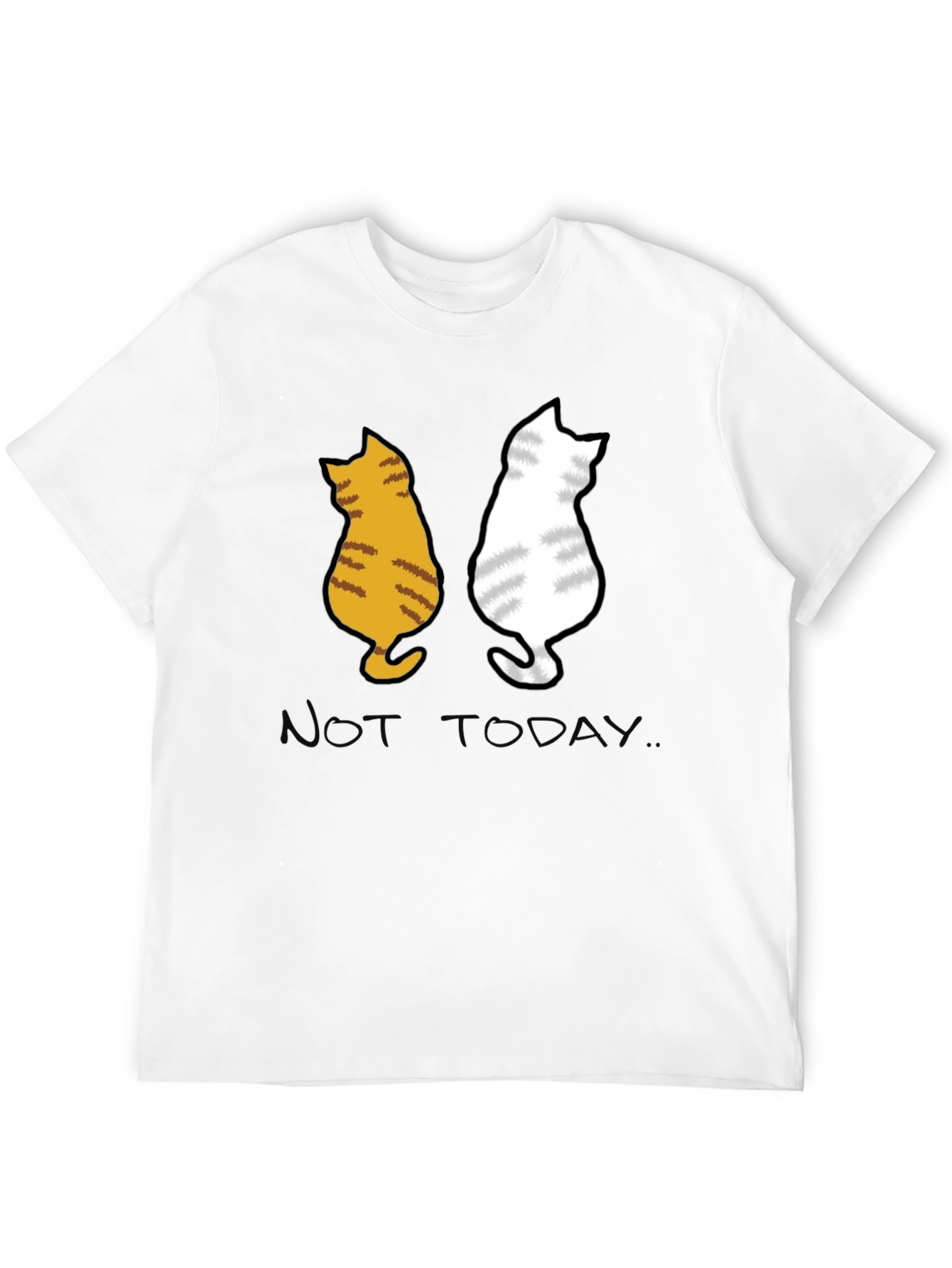 Two Cats Not Today Graphic Tee