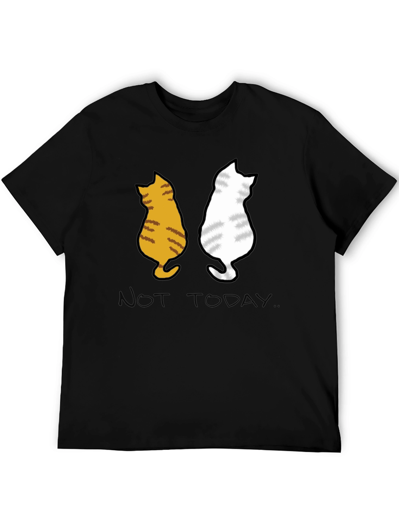 Two Cats Not Today Graphic Tee
