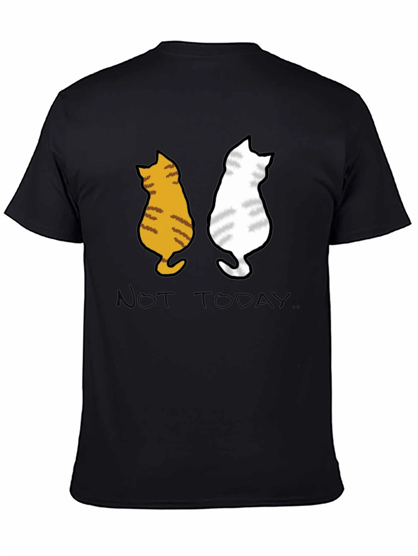 Two Cats Not Today Graphic Tee