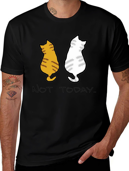 Two Cats Not Today Graphic Tee