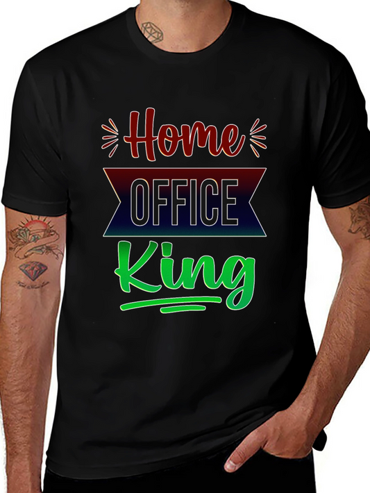 Home Office King Graphic T-Shirt - Stylish Work From Home Apparel