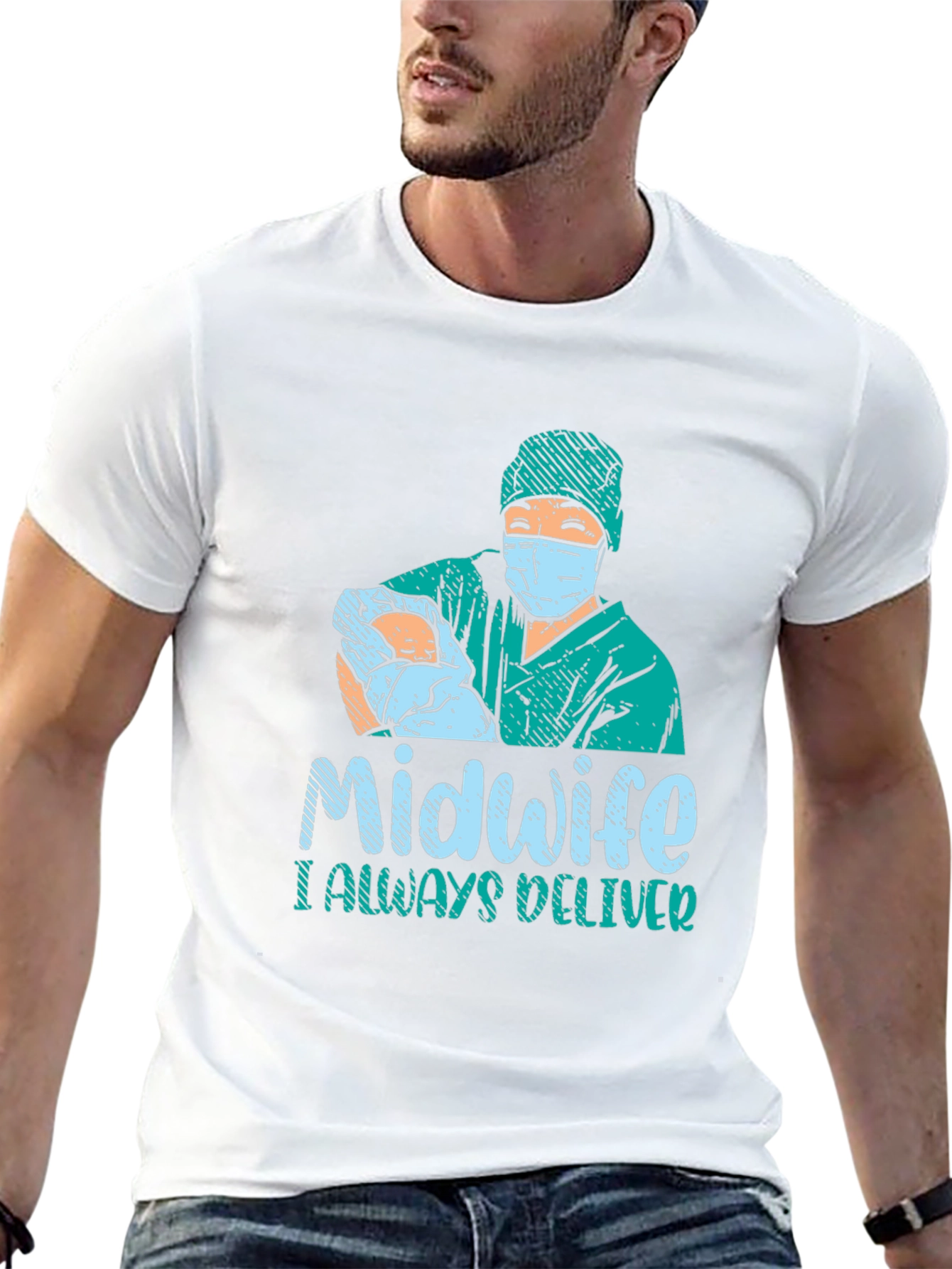 Midwife I Always Deliver Graphic T-Shirt