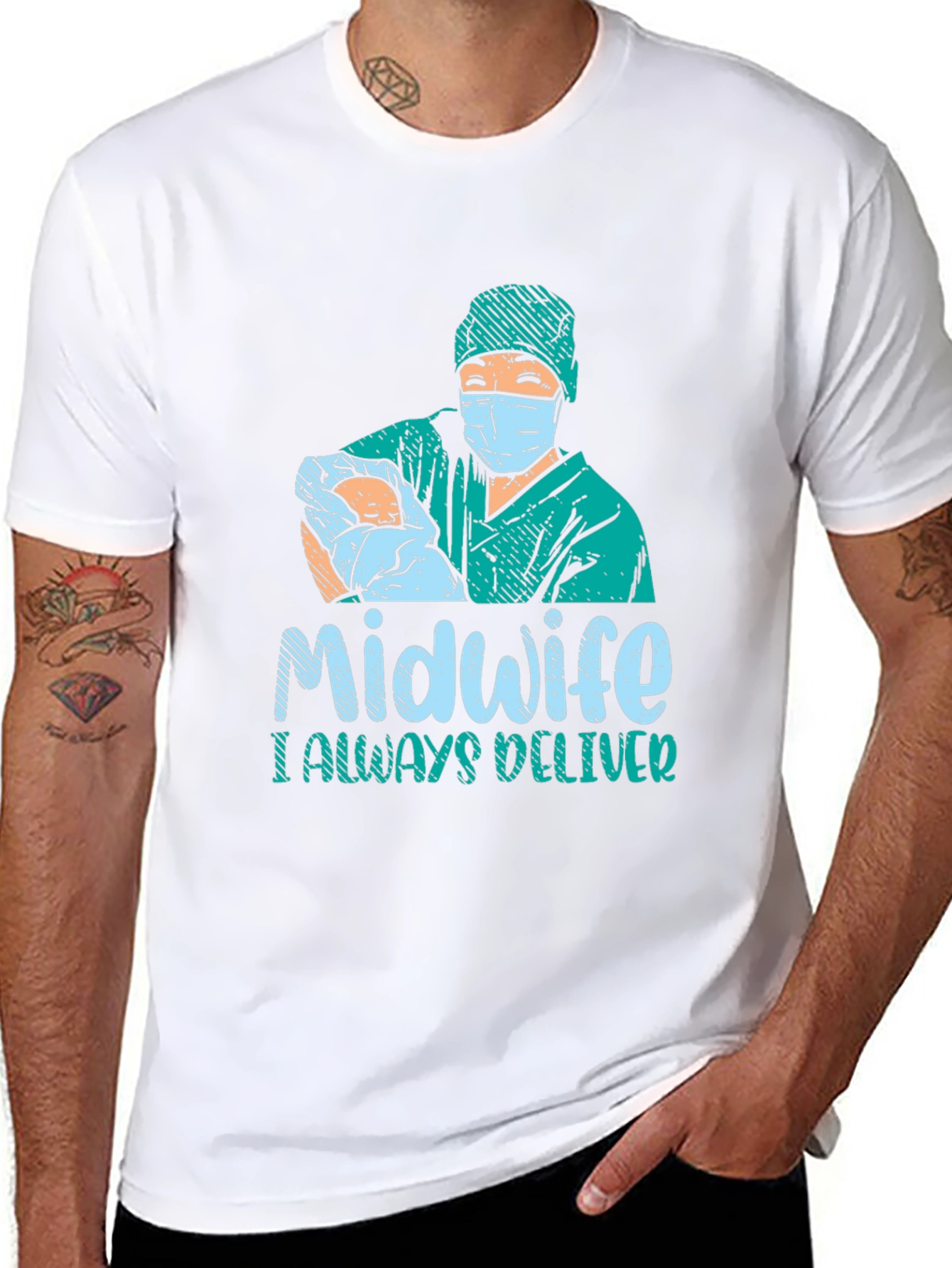 Midwife I Always Deliver Graphic T-Shirt