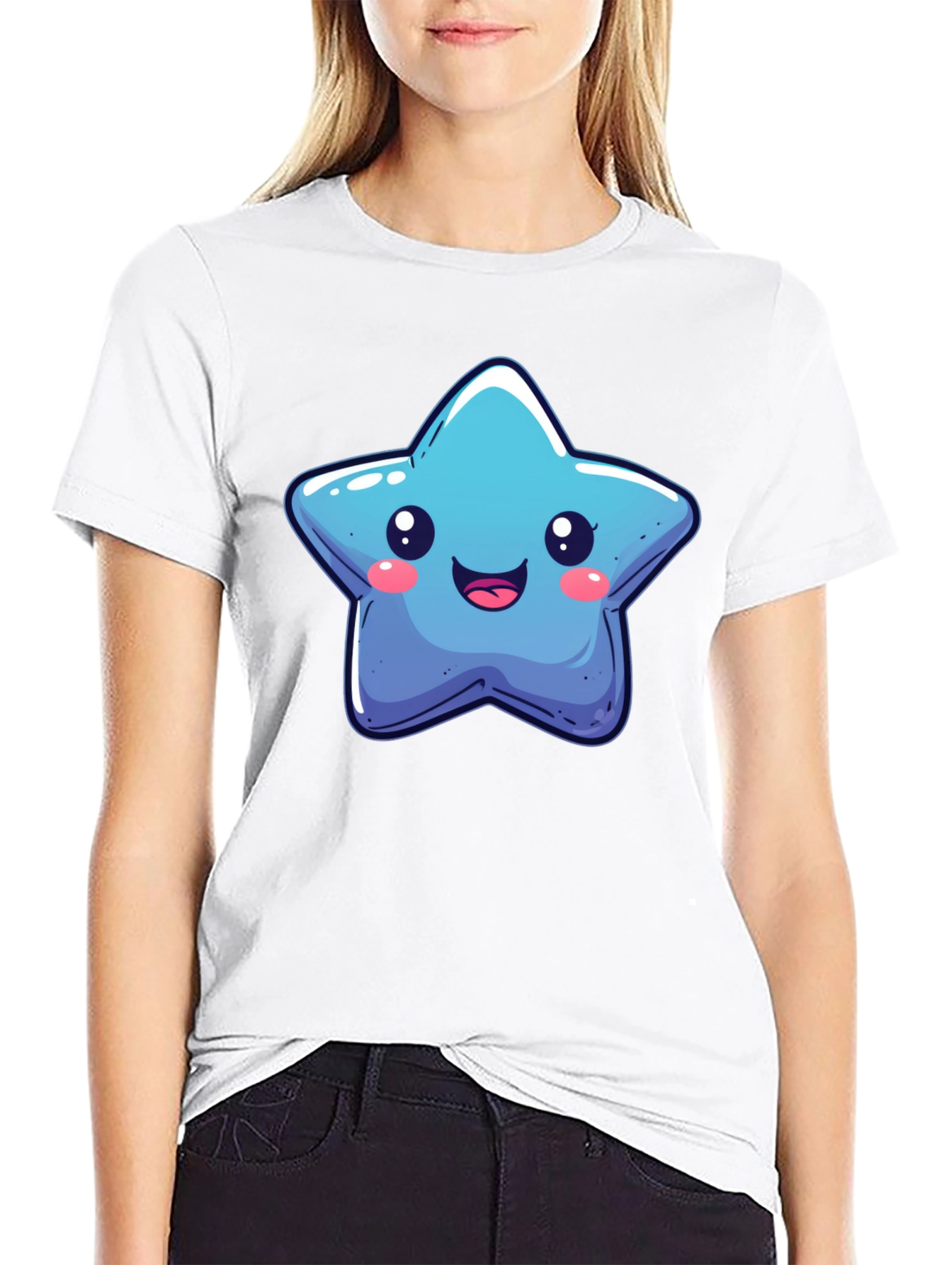 Cute Cartoon Star Graphic Tee