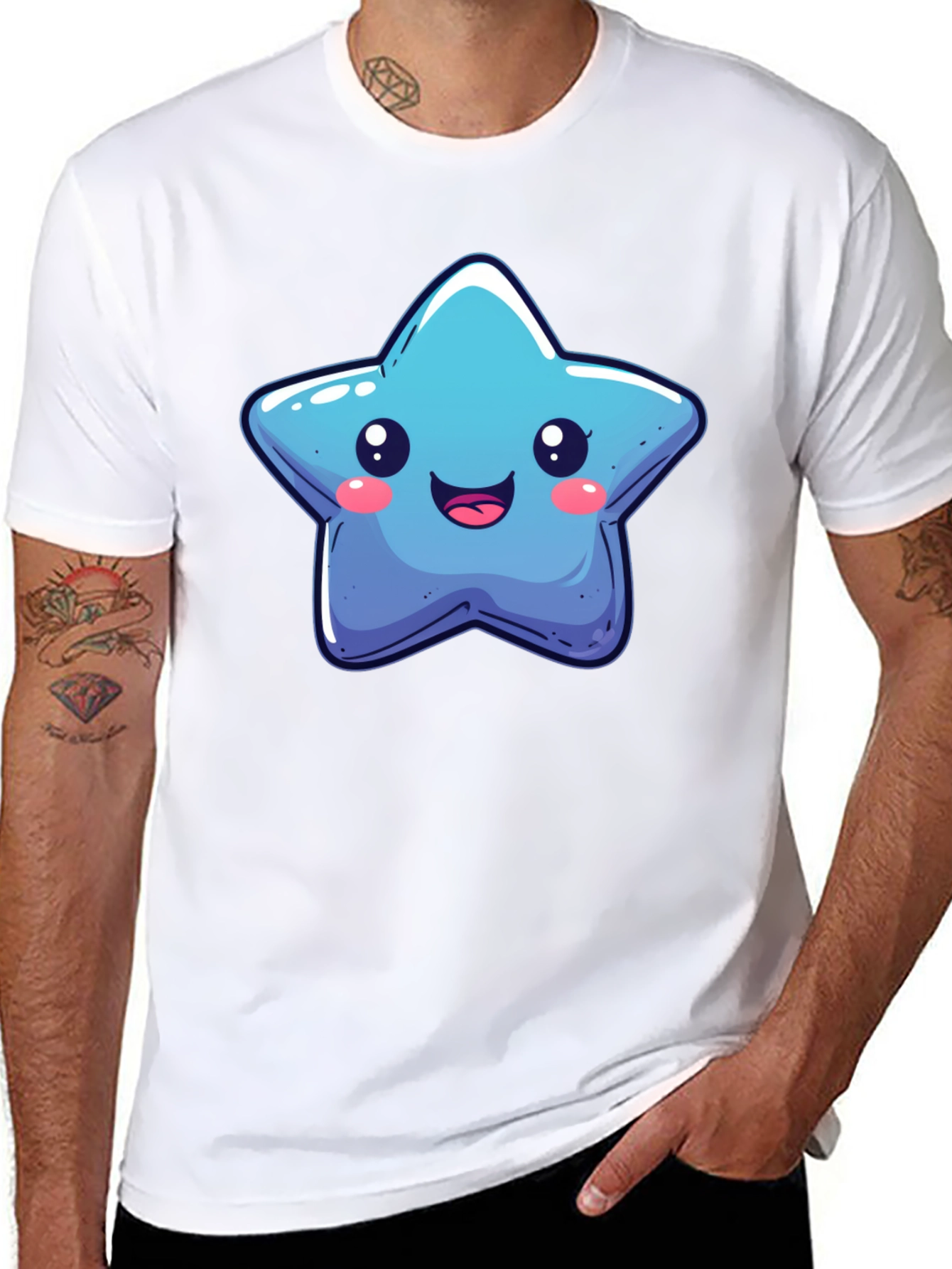 Cute Cartoon Star Graphic Tee