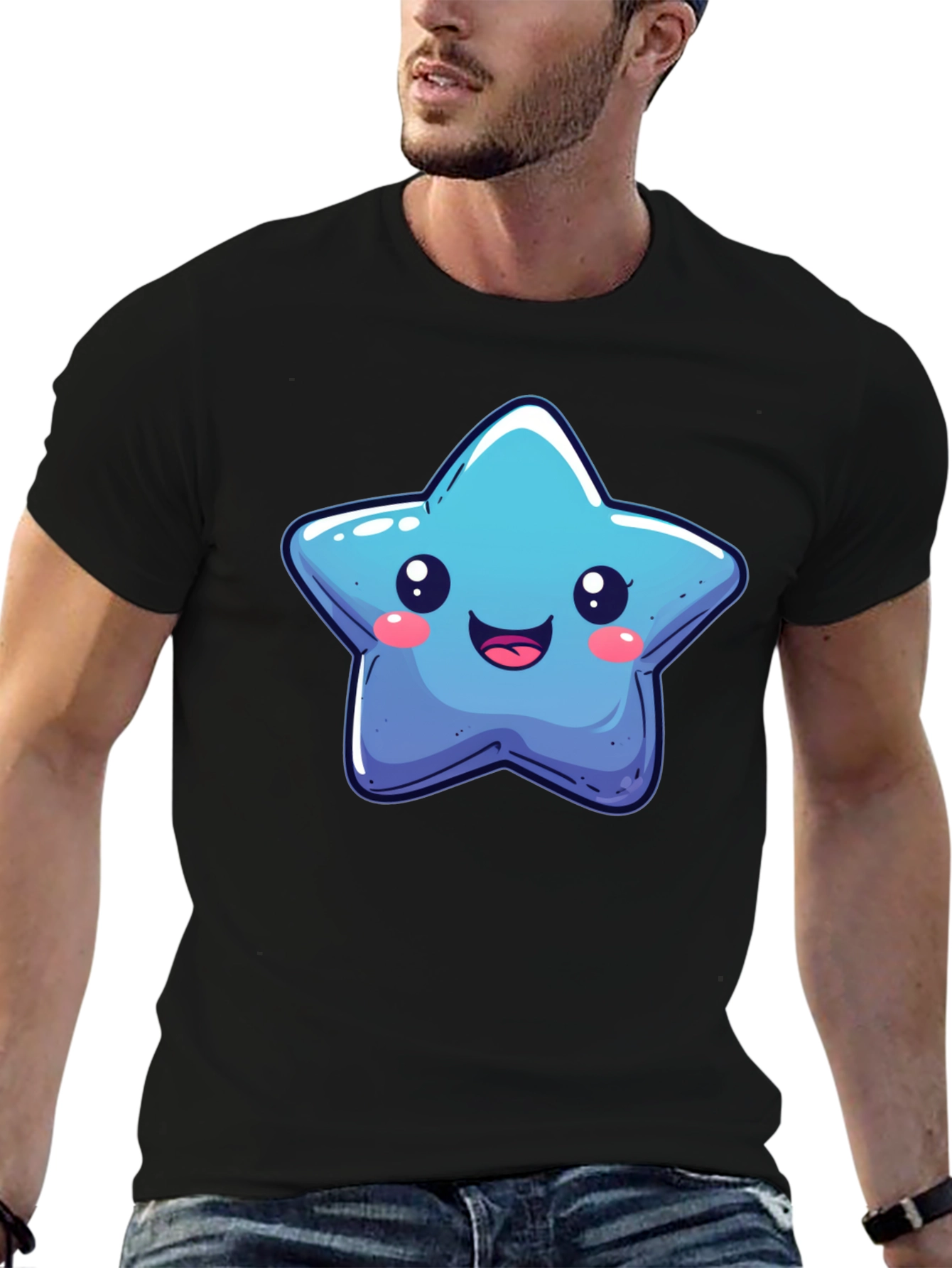 Cute Cartoon Star Graphic Tee