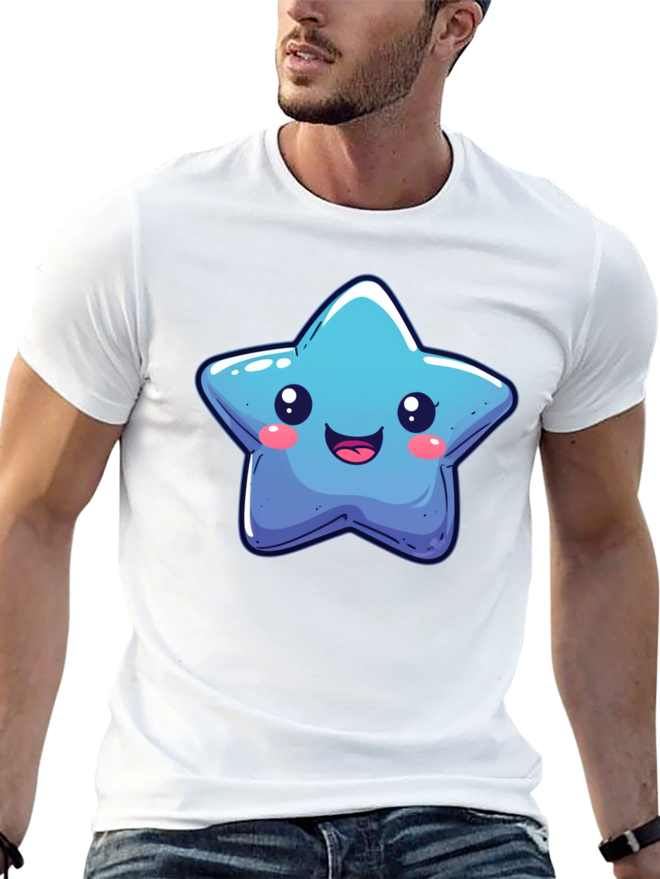 Cute Cartoon Star Graphic Tee