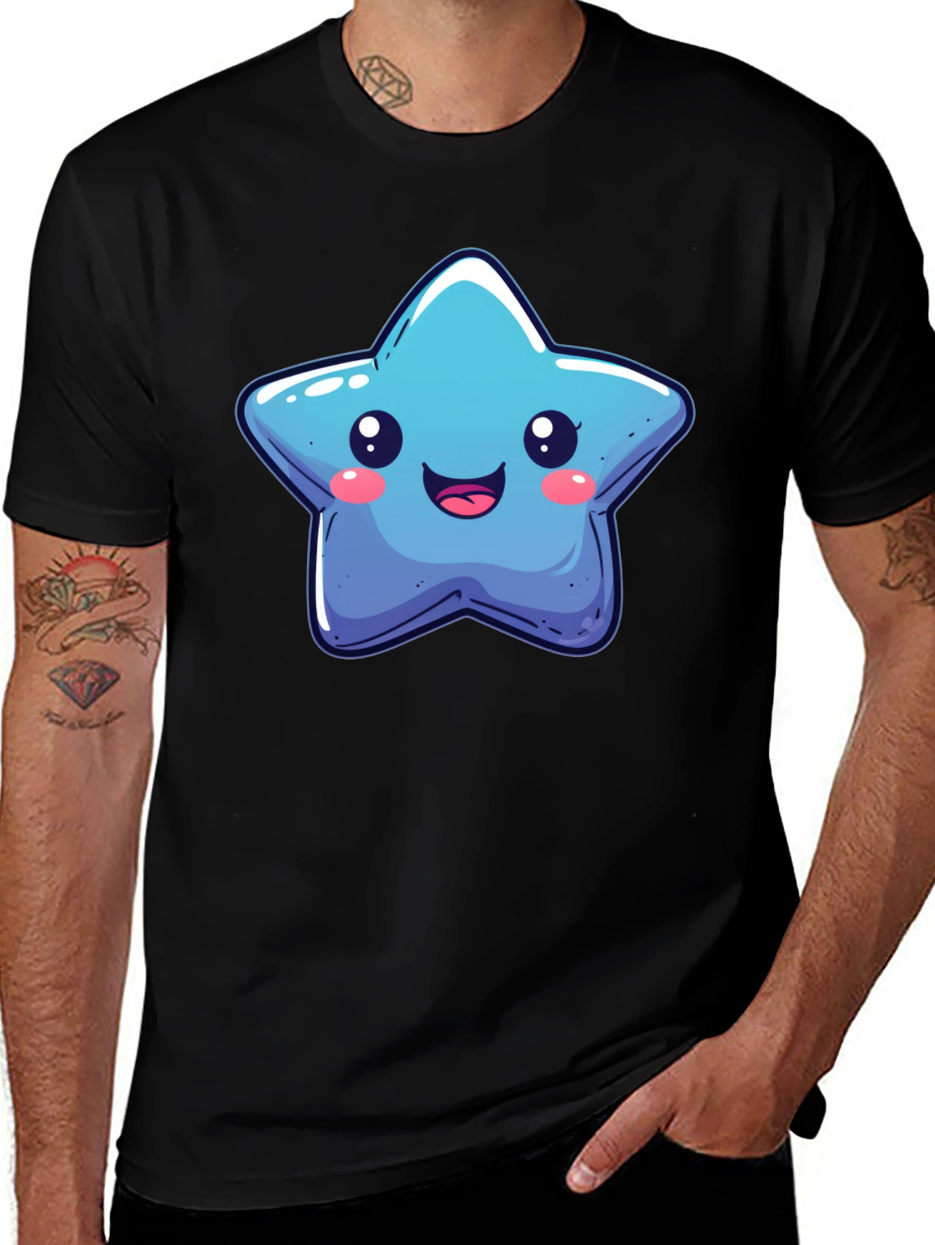Cute Cartoon Star Graphic Tee