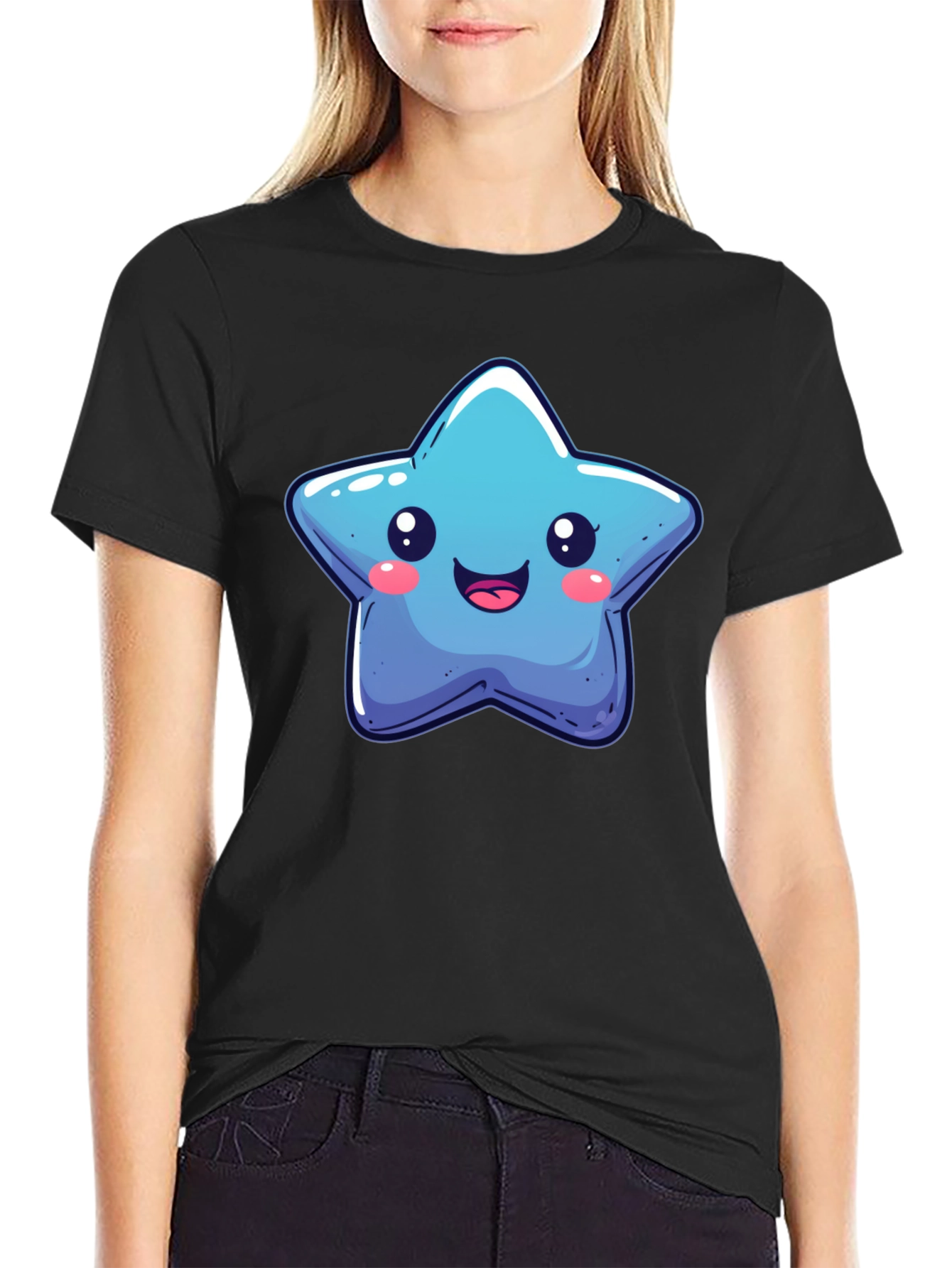 Cute Cartoon Star Graphic Tee