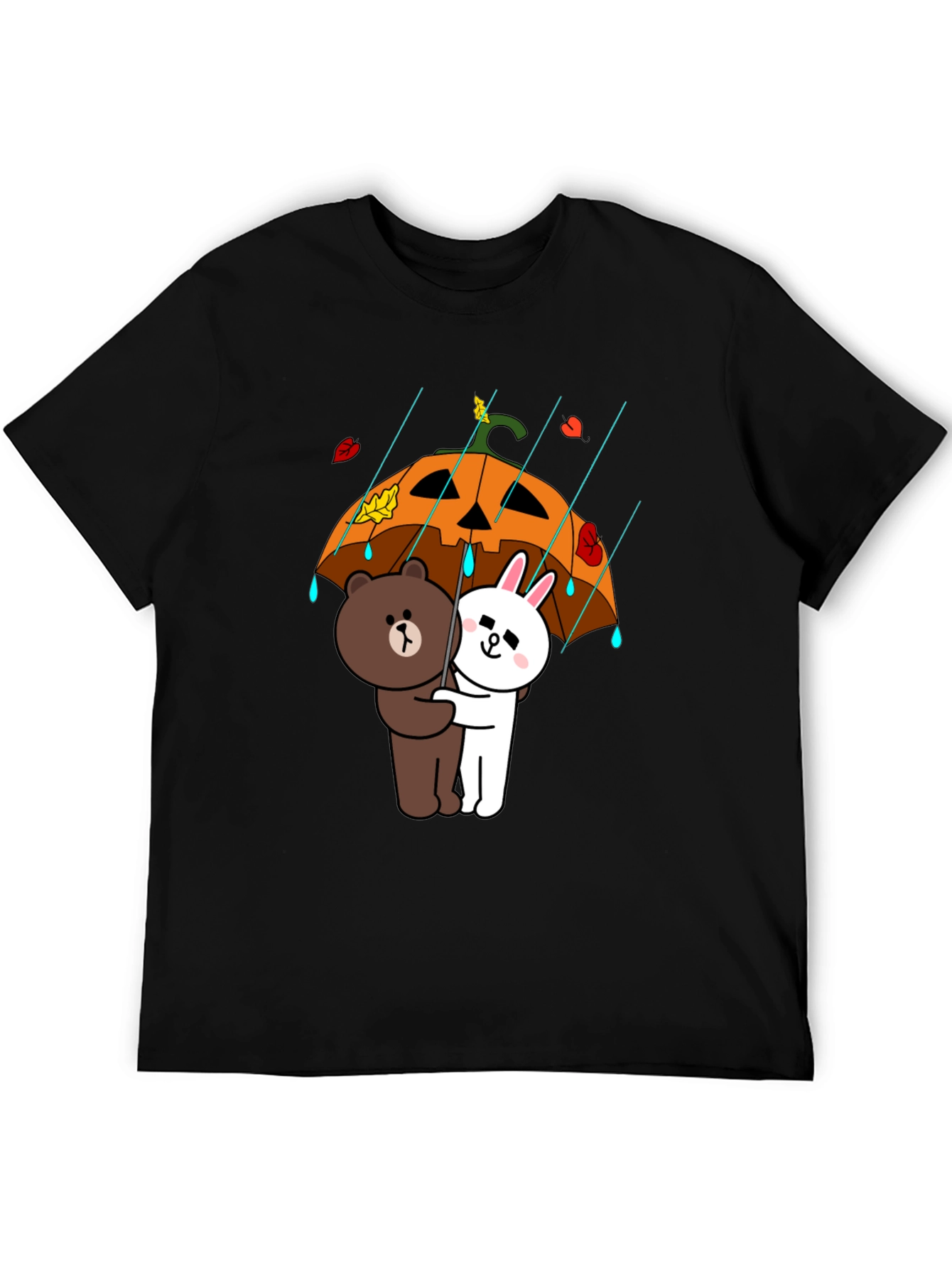 Cartoon Character Pumpkin Umbrella T-Shirt