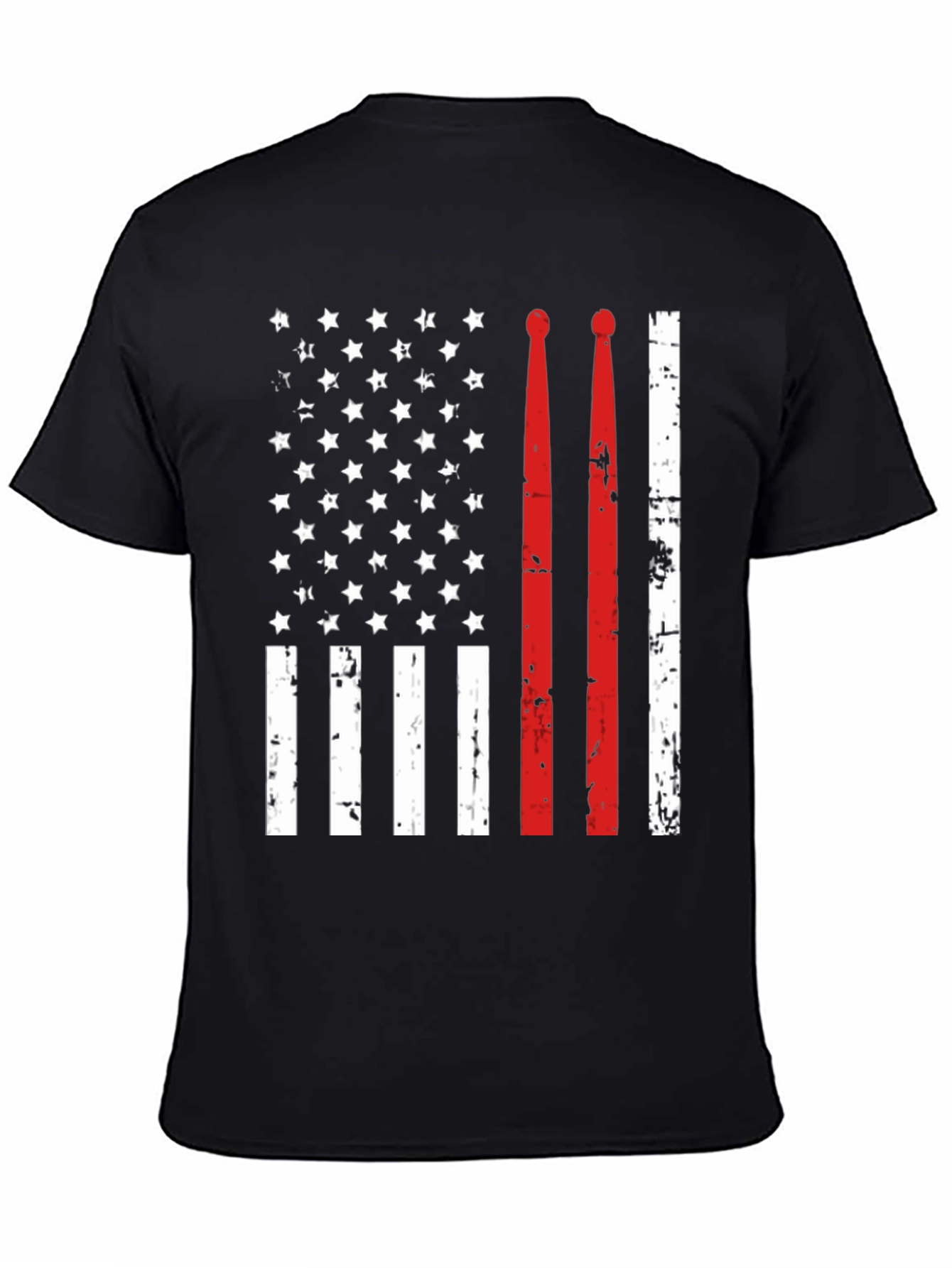 Drummer American Flag T-Shirt