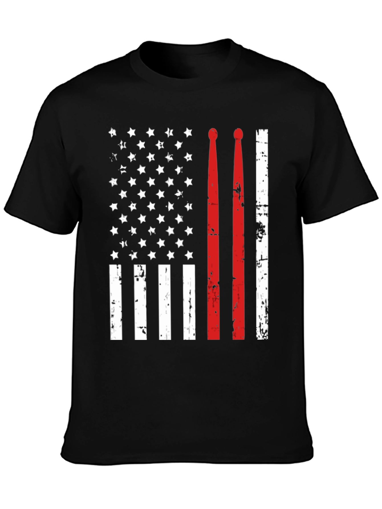 Drummer American Flag T-Shirt