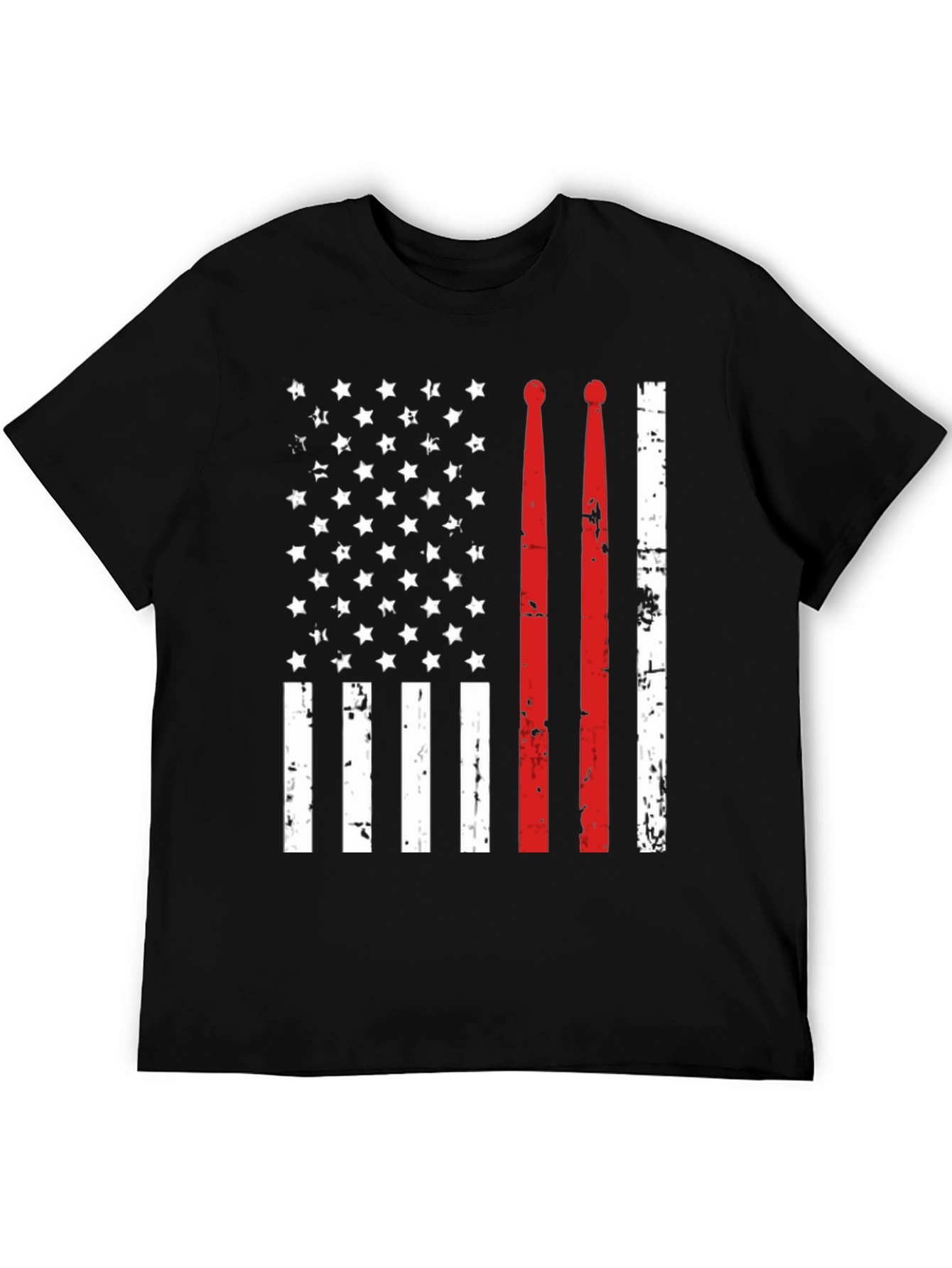 Drummer American Flag T-Shirt
