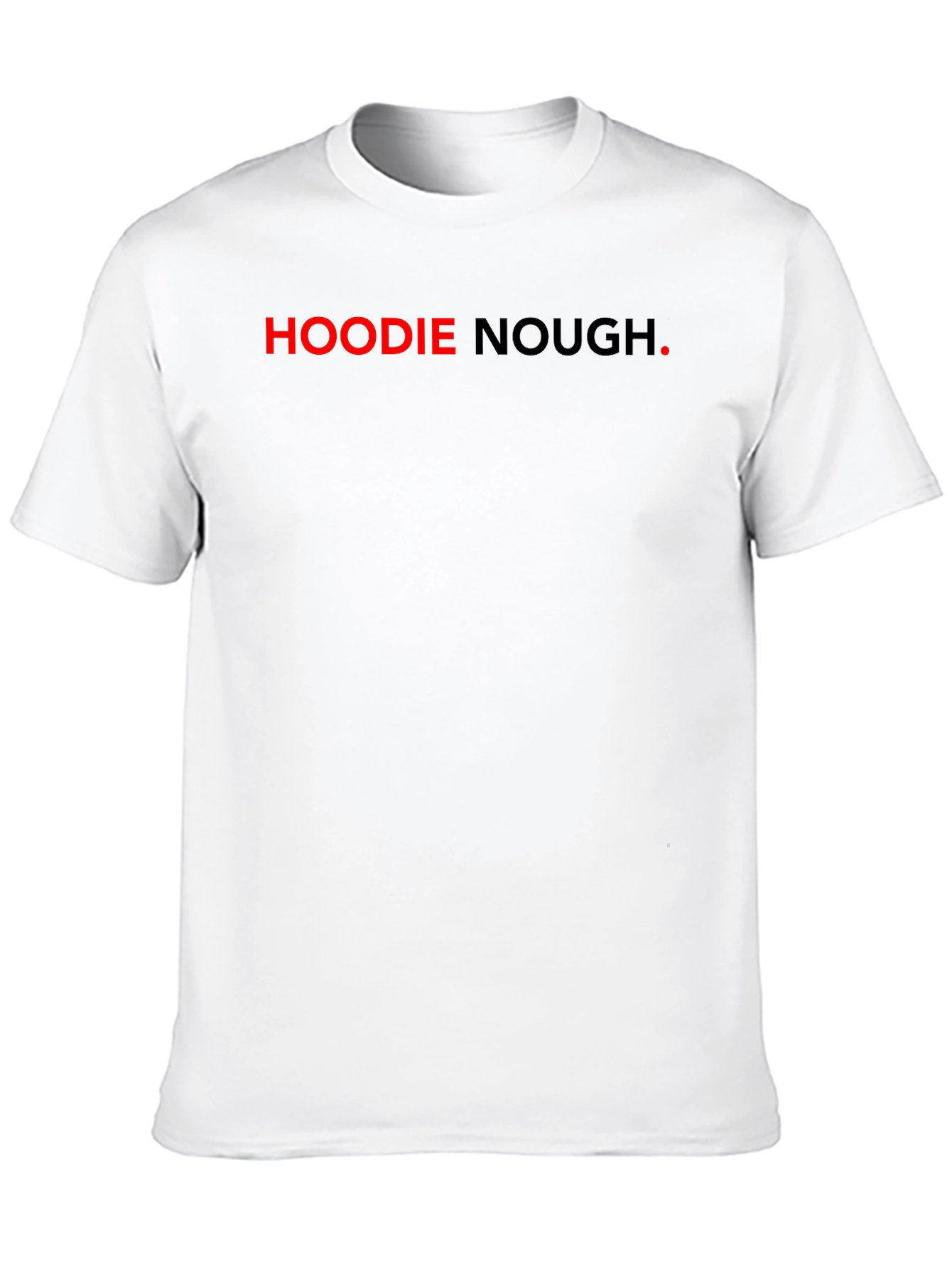 Hoodie Nough Black T-Shirt - Bold Graphic Tee