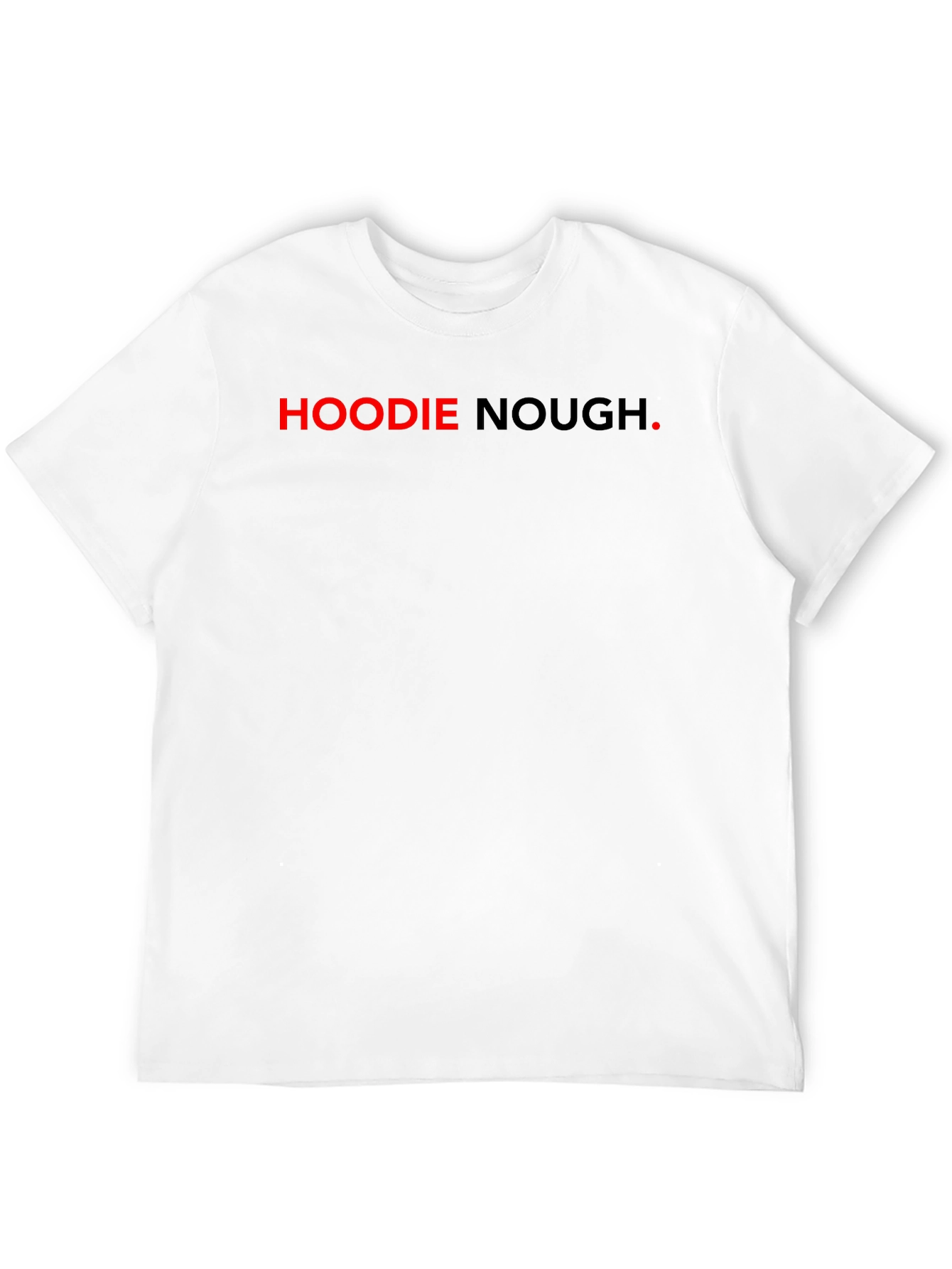 Hoodie Nough Black T-Shirt - Bold Graphic Tee
