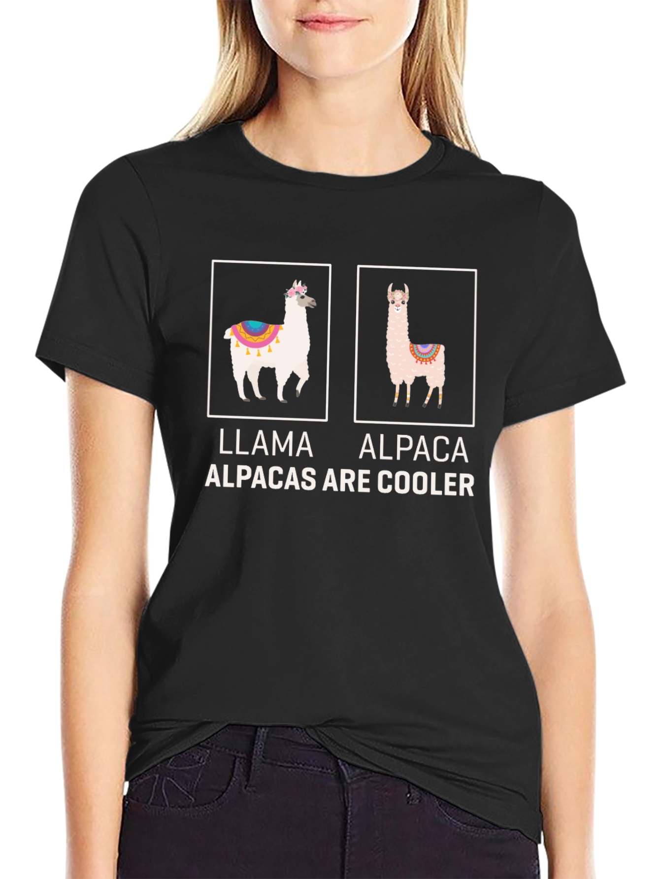 Llama Alpaca Funny T-Shirt: Alpacas Are Cooler!