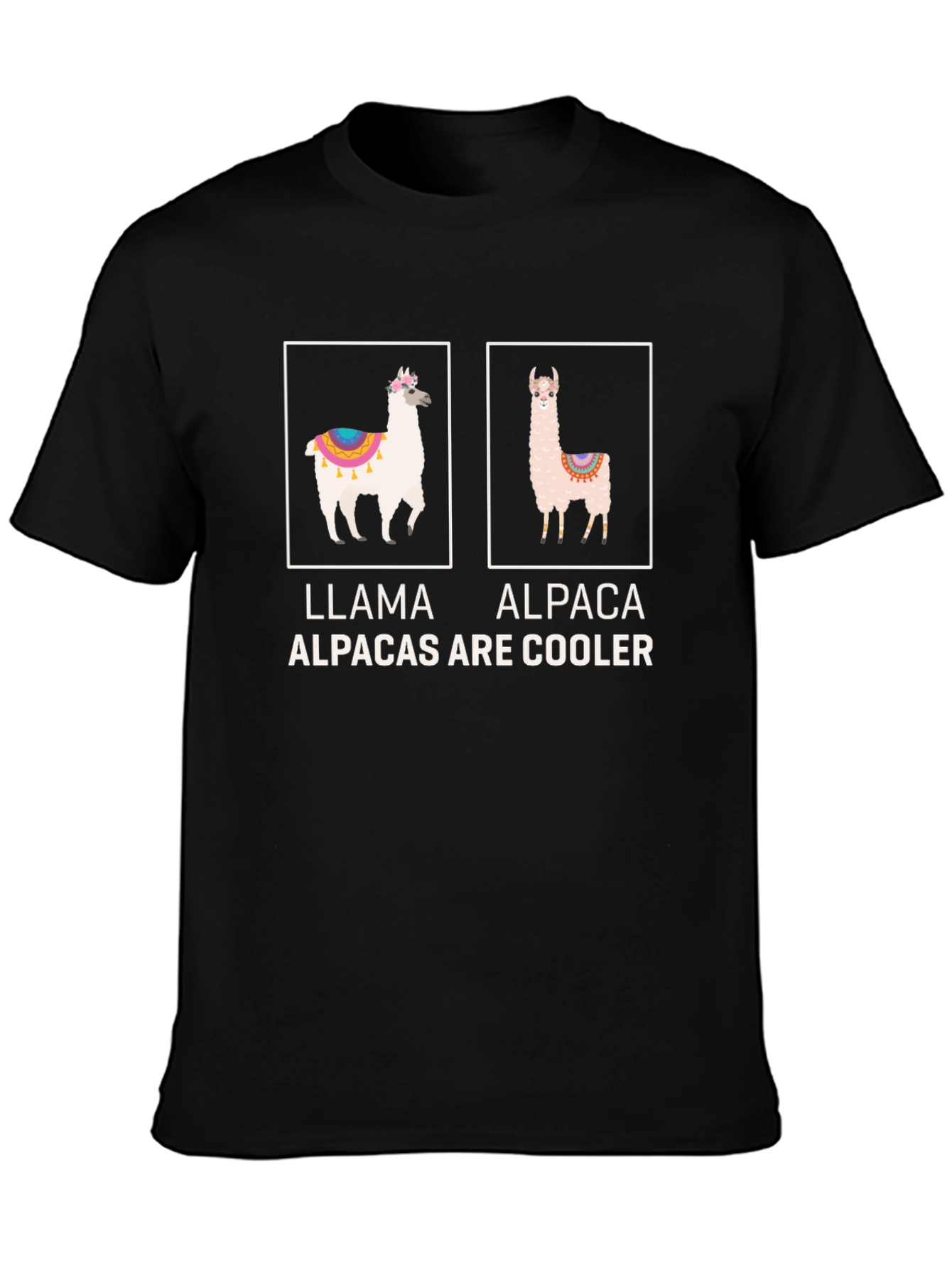 Llama Alpaca Funny T-Shirt: Alpacas Are Cooler!