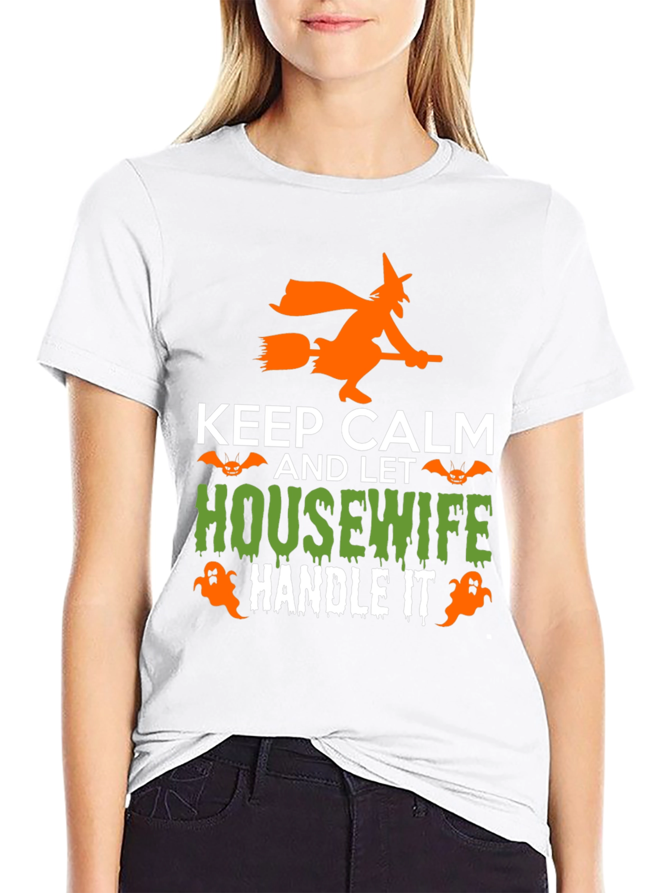 Keep Calm Housewife Halloween T-Shirt