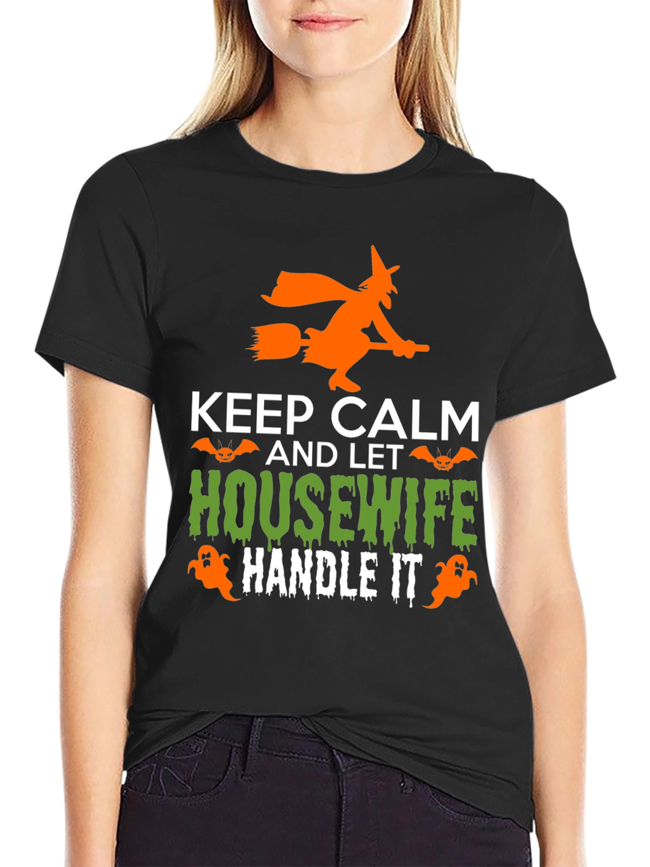 Keep Calm Housewife Halloween T-Shirt