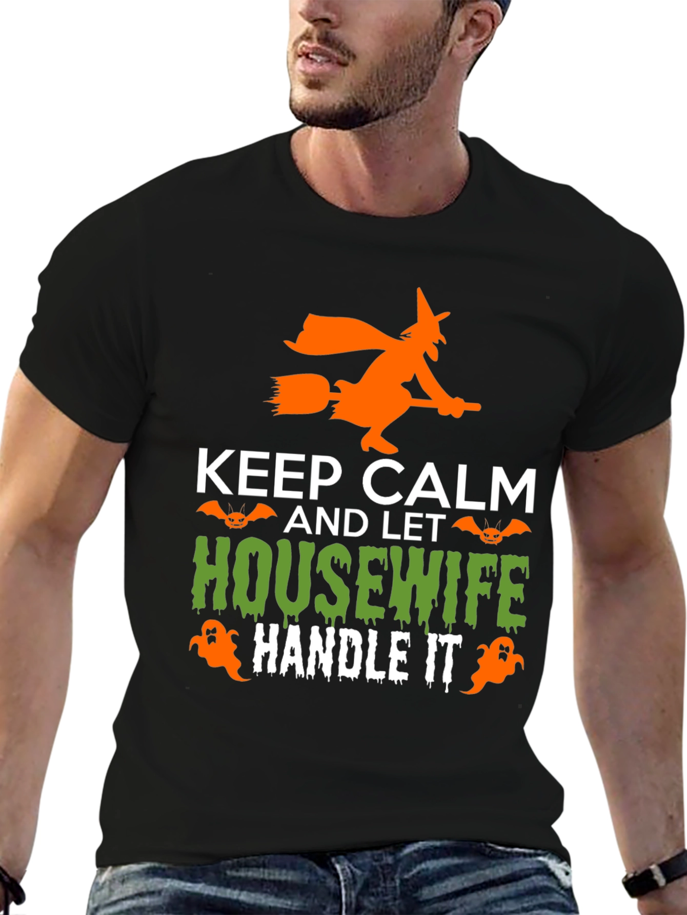 Keep Calm Housewife Halloween T-Shirt