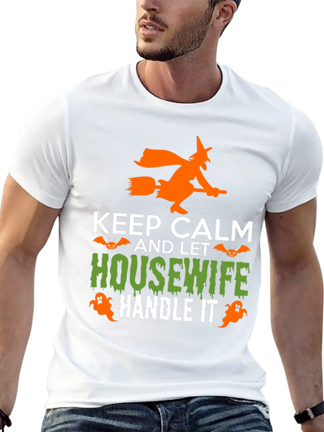 Keep Calm Housewife Halloween T-Shirt