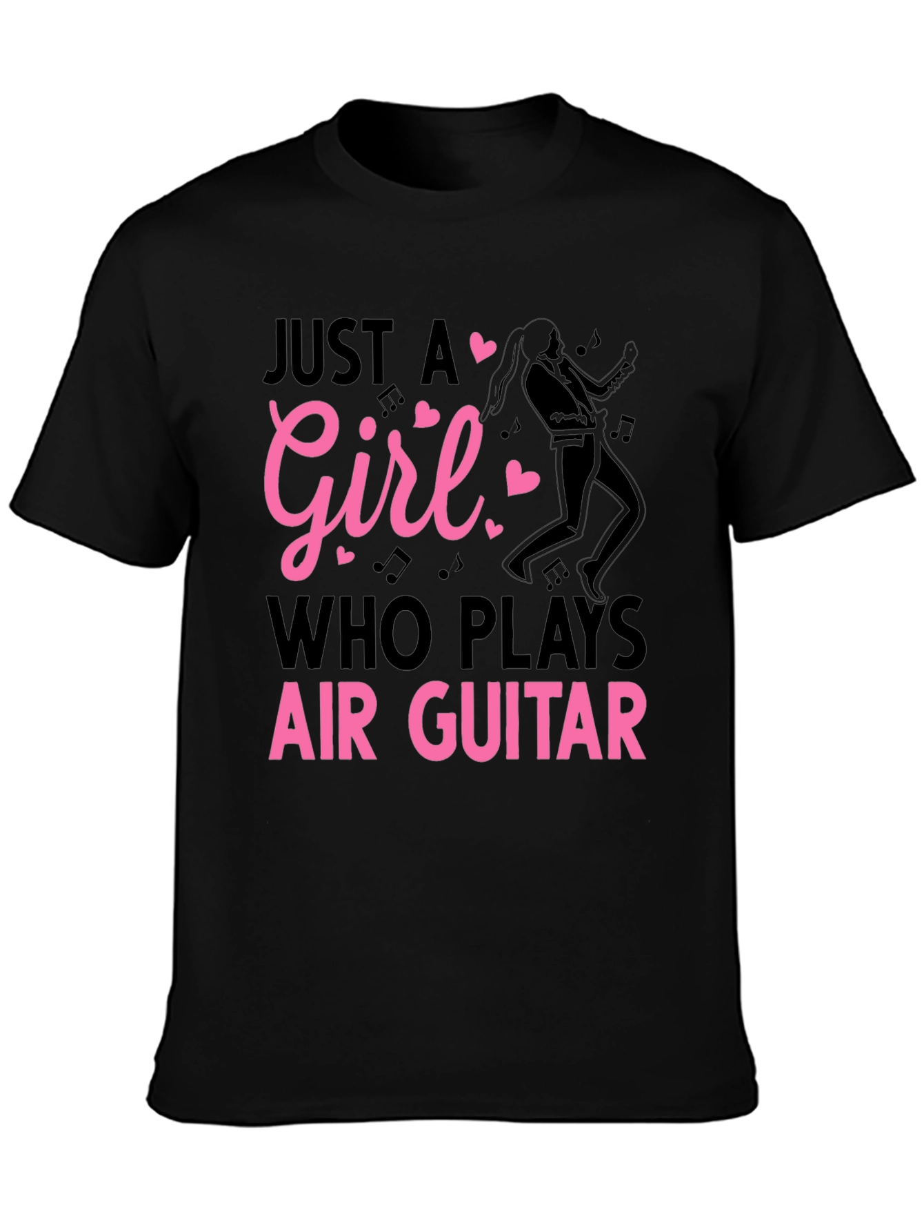 Just A Girl Air Guitar T-Shirt