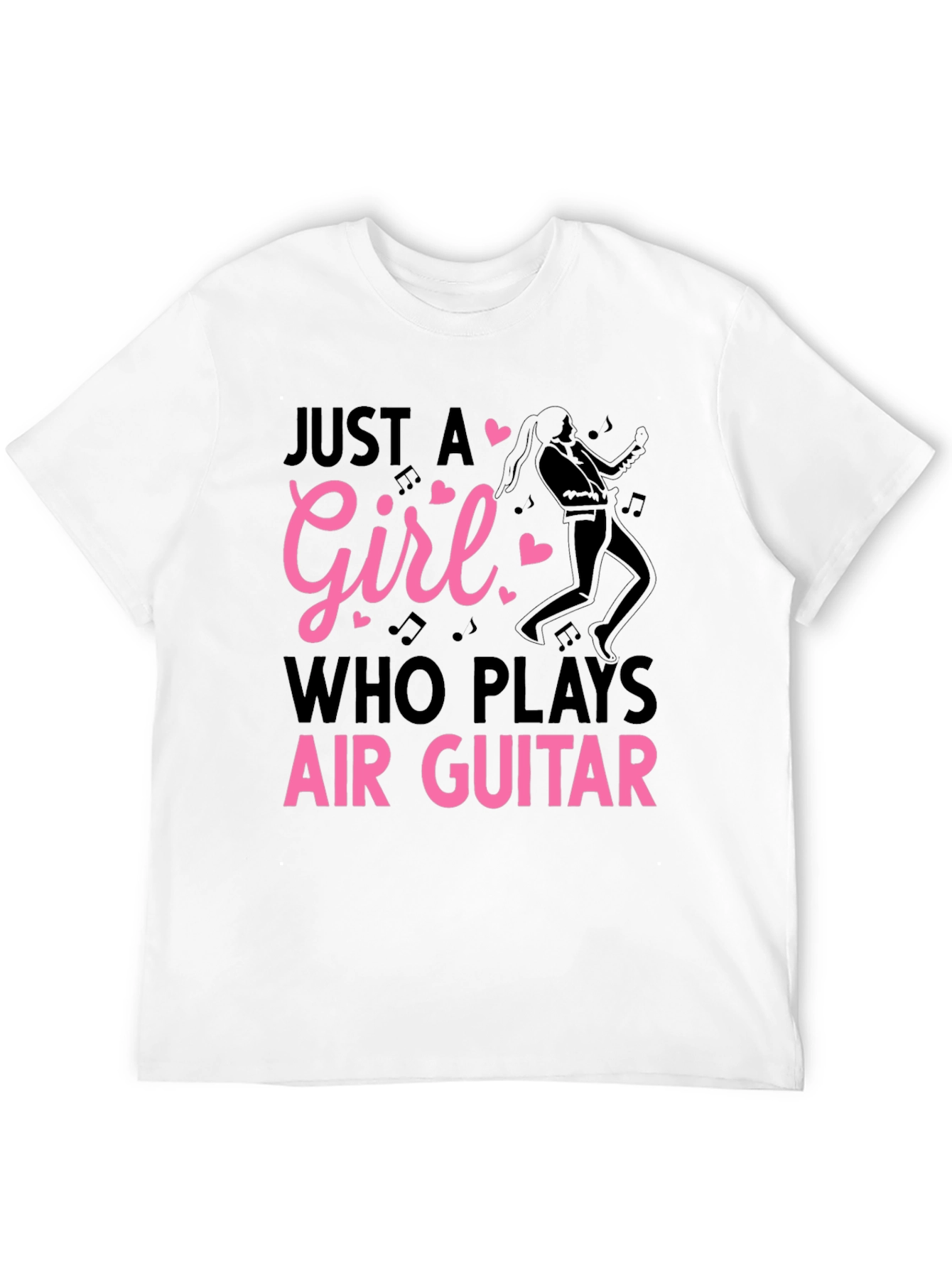 Just A Girl Air Guitar T-Shirt