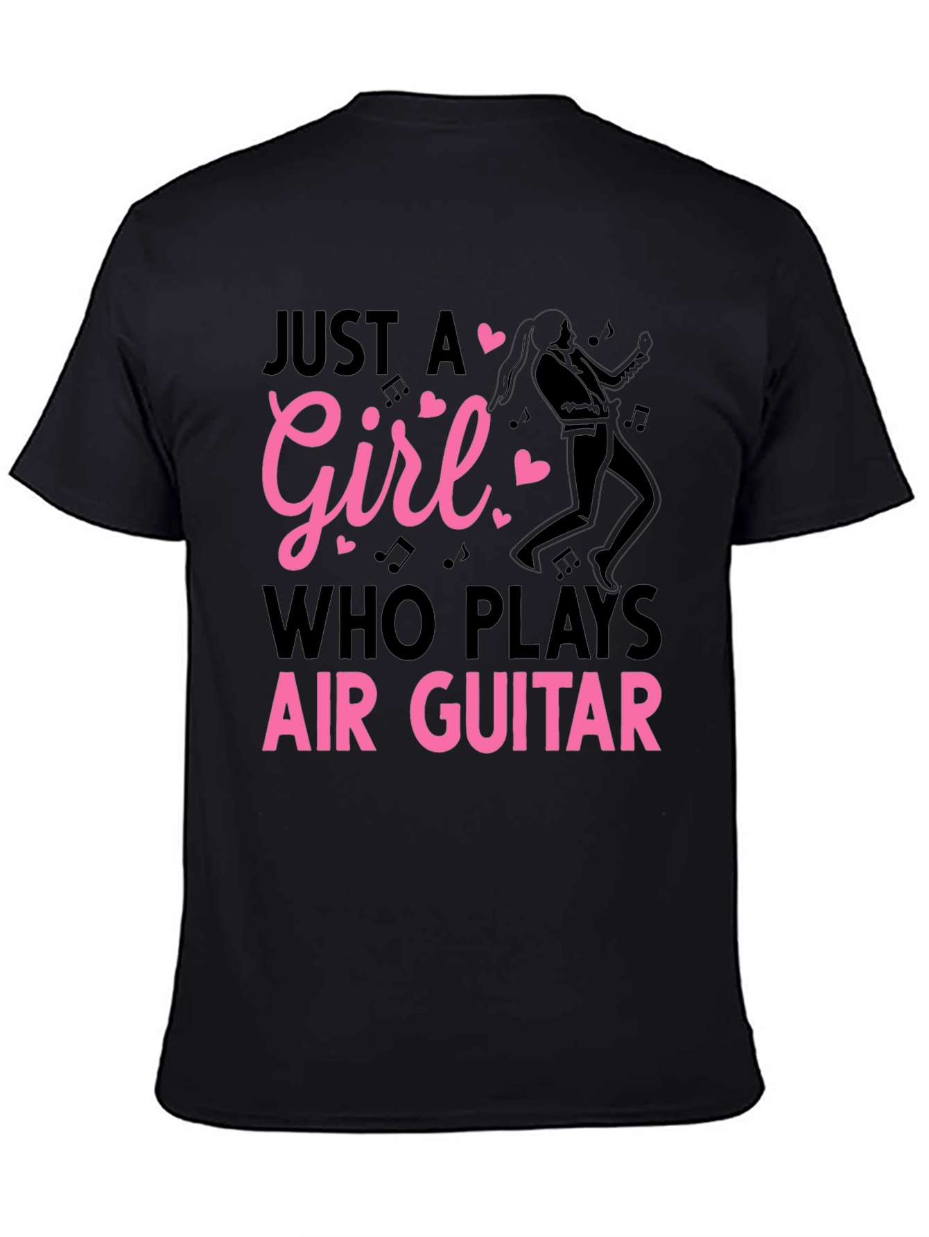 Just A Girl Air Guitar T-Shirt