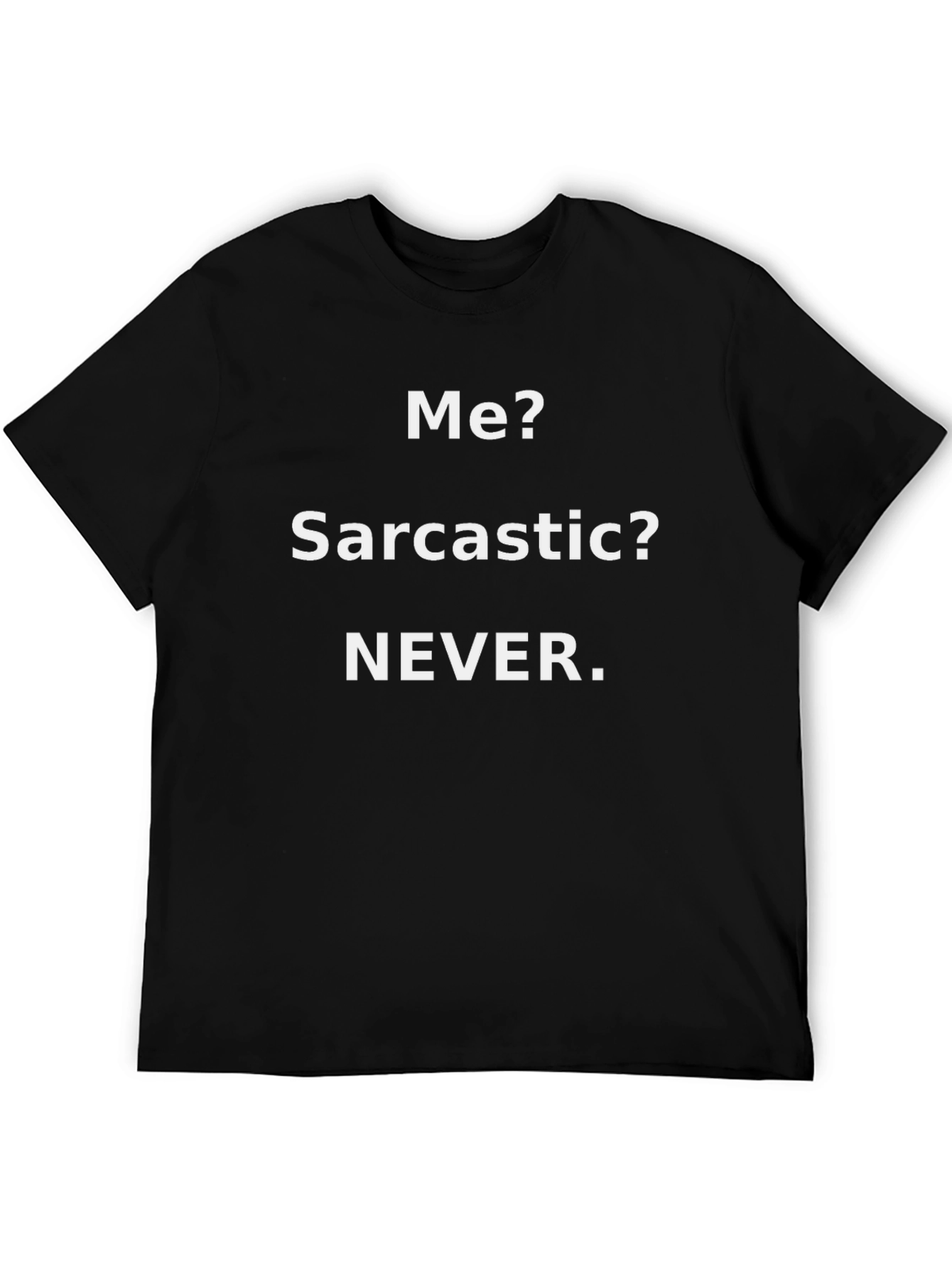 Sarcastic Humor Graphic Tee - Mens Black T-Shirt