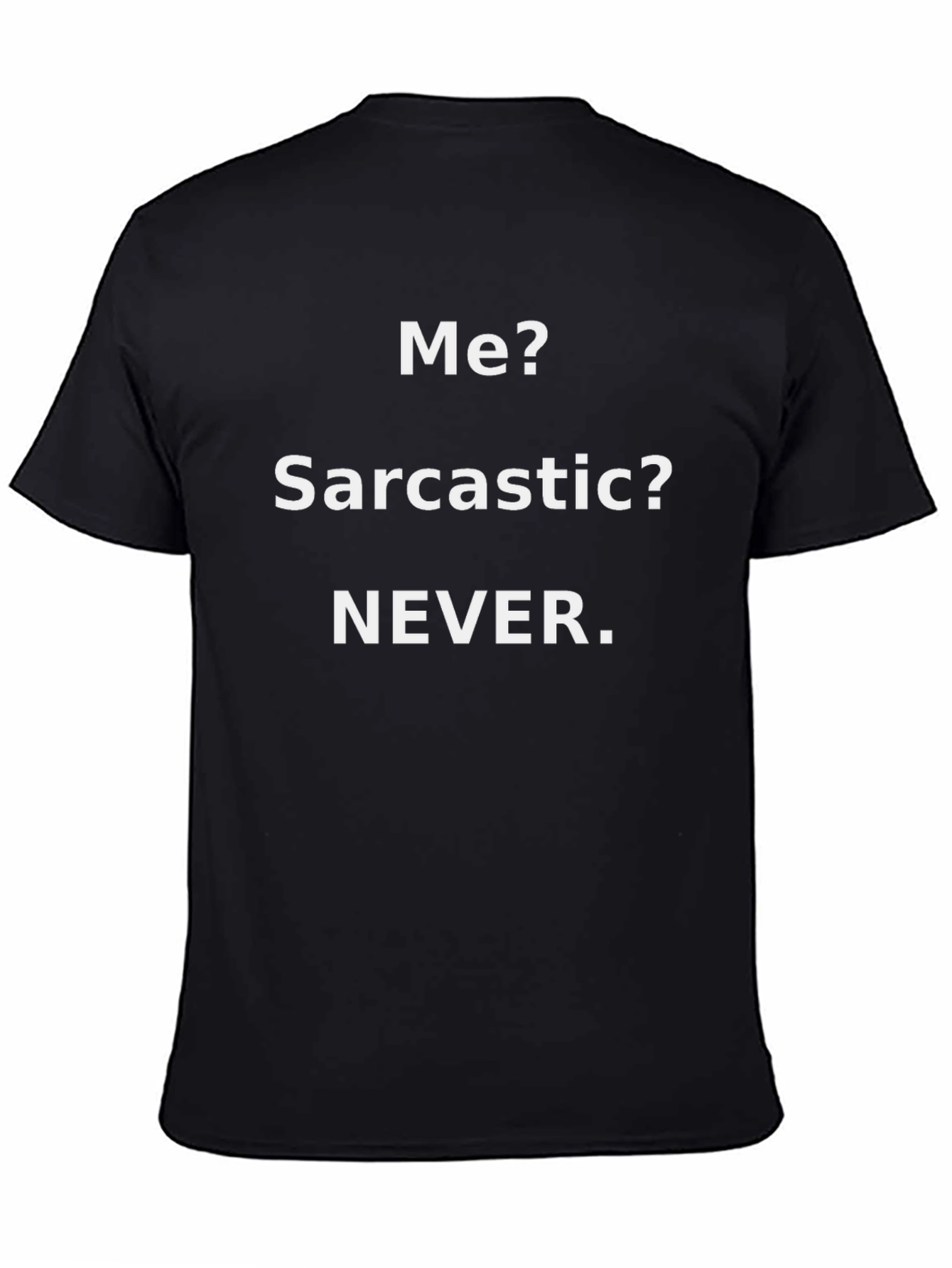 Sarcastic Humor Graphic Tee - Mens Black T-Shirt