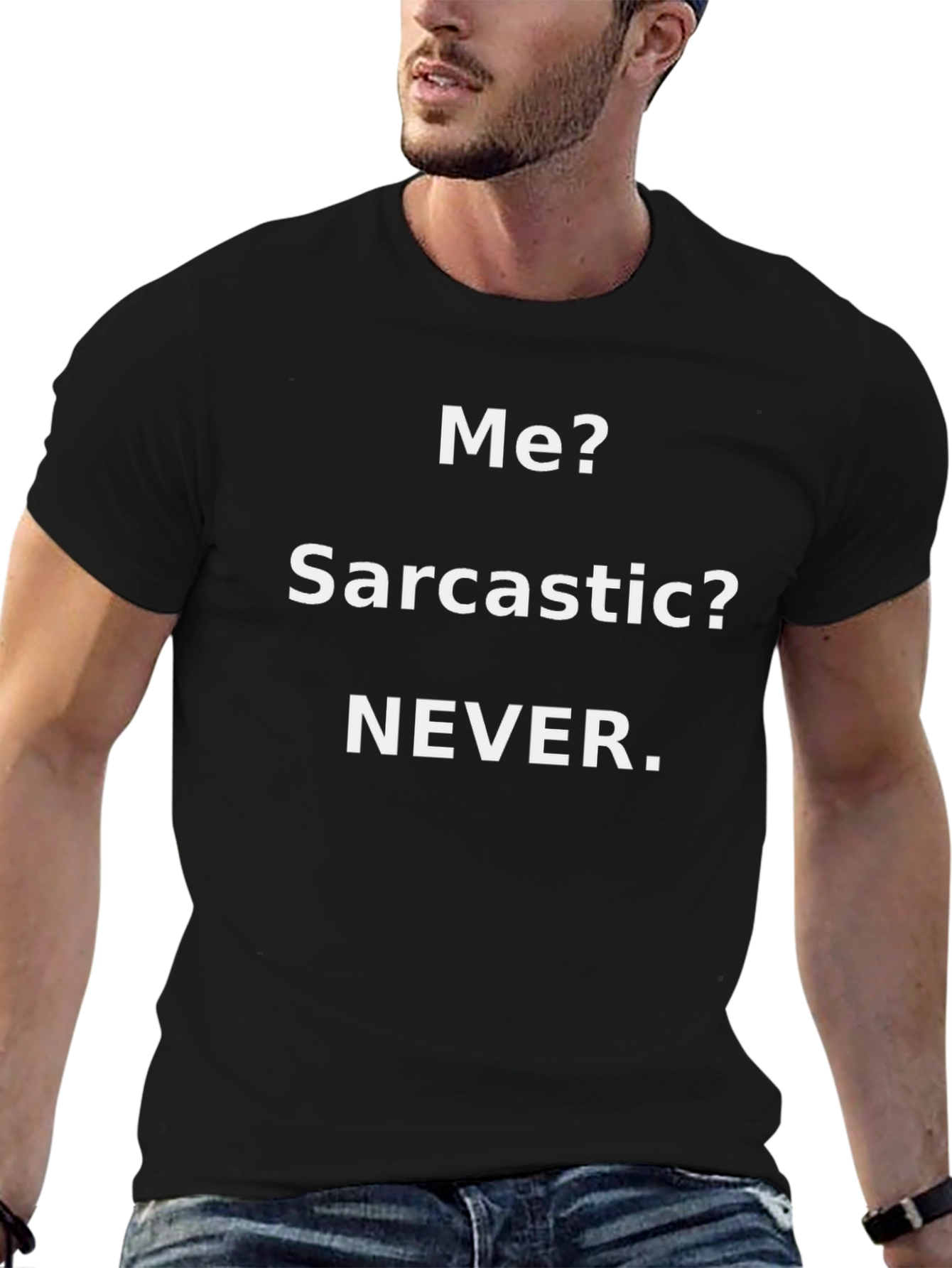 Sarcastic Humor Graphic Tee - Mens Black T-Shirt