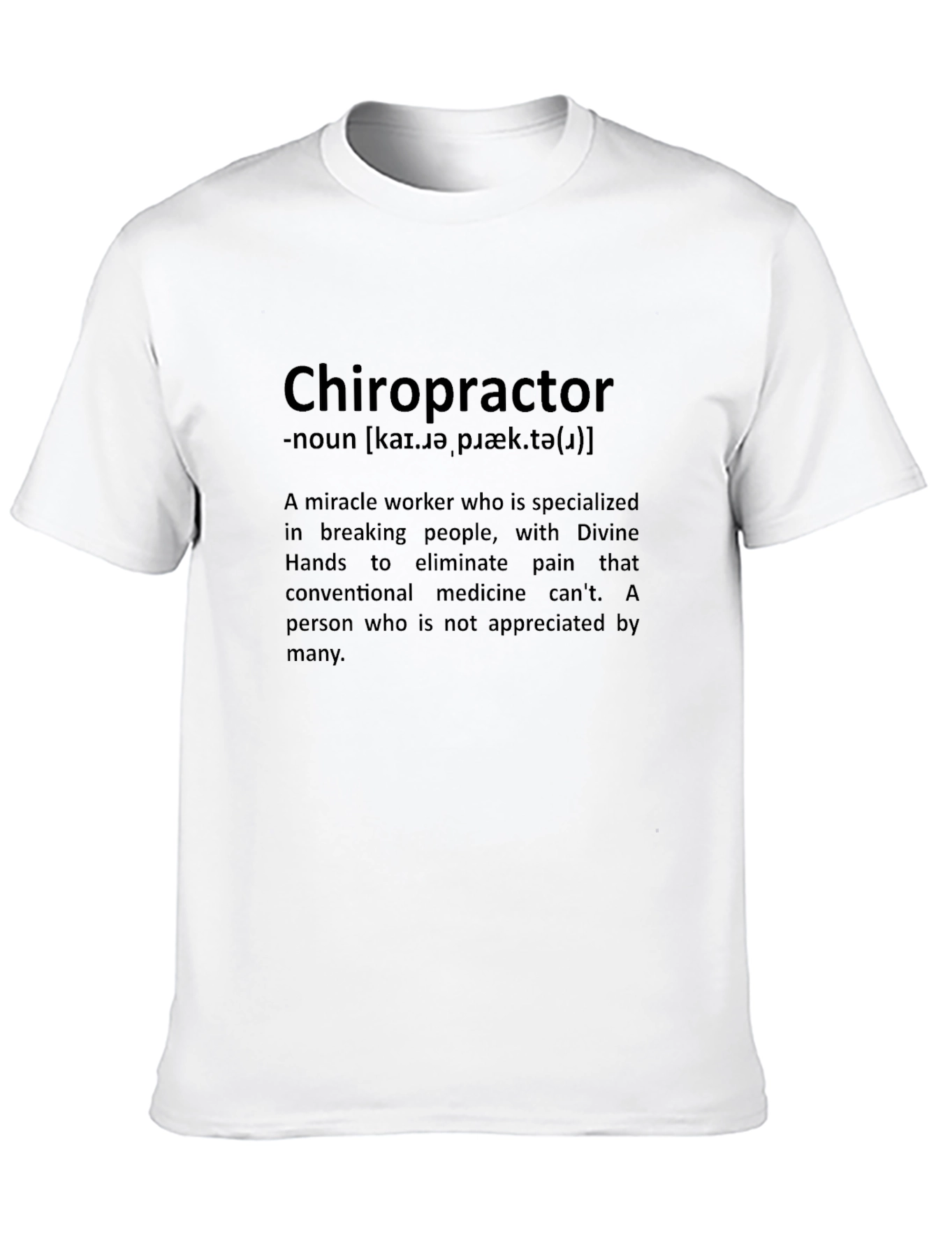 Chiropractor Definition Graphic T-Shirt