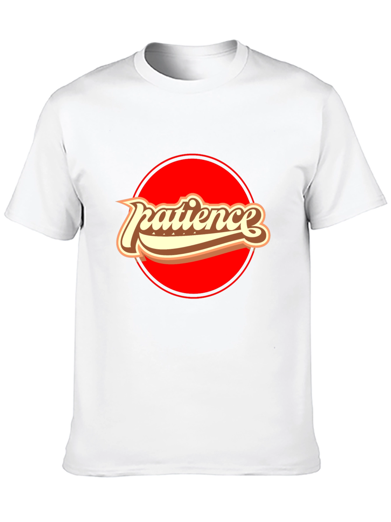 Patience Retro Graphic T-Shirt - Comfort Black Tee