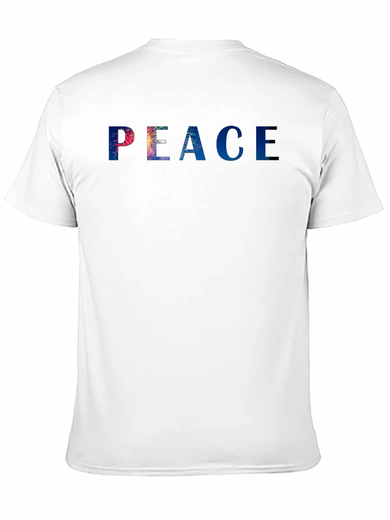 Peace Graphic Tee - Stylish Black Cotton Blend T-Shirt