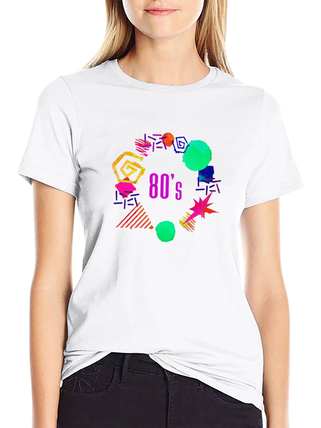 Retro 80s Graphic Print Tee