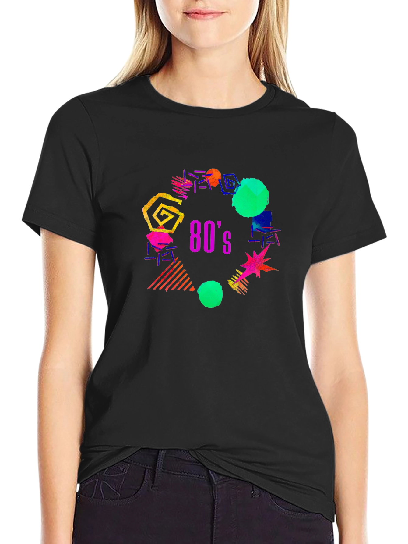 Retro 80s Graphic Print Tee
