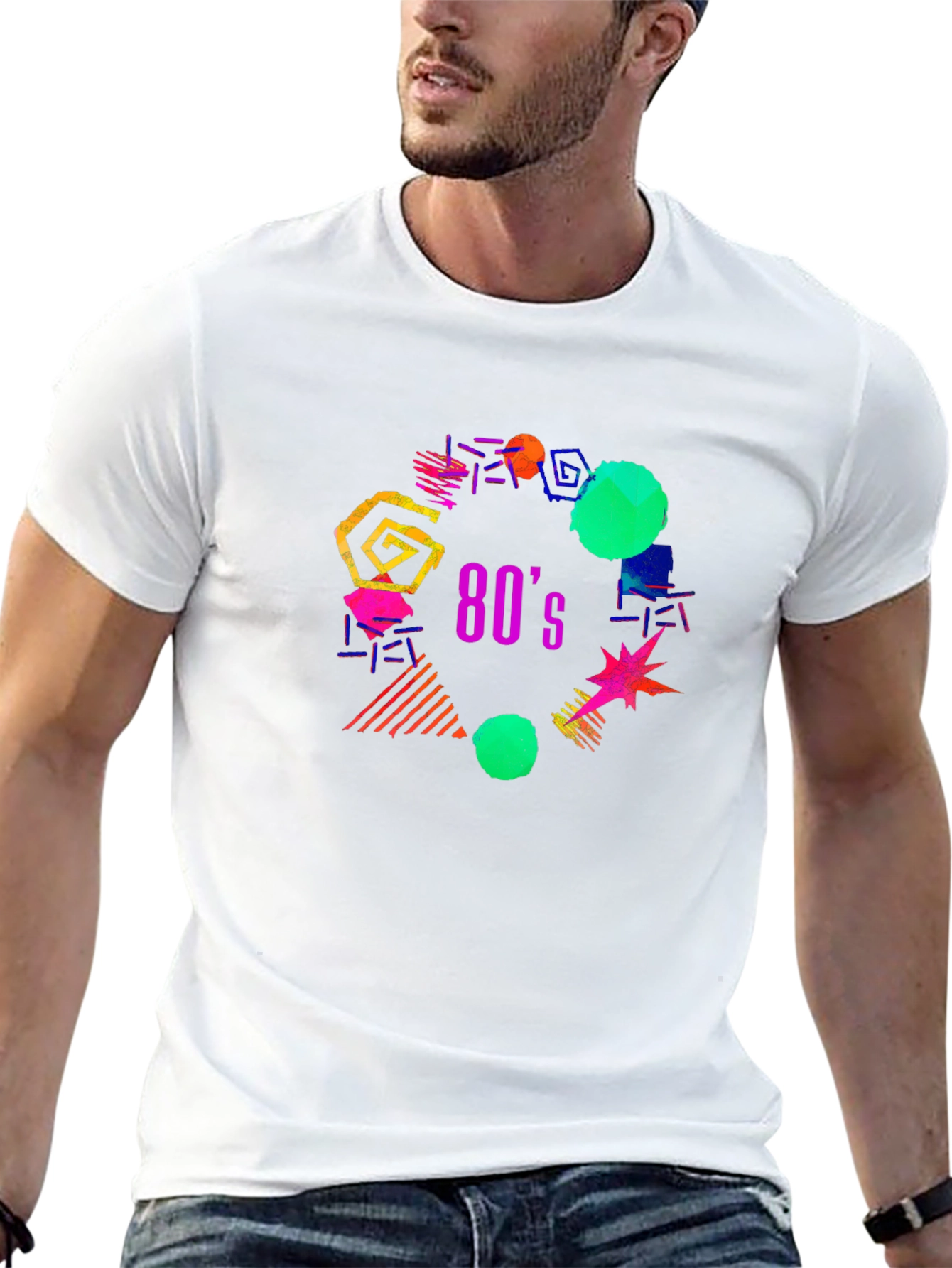 Retro 80s Graphic Print Tee