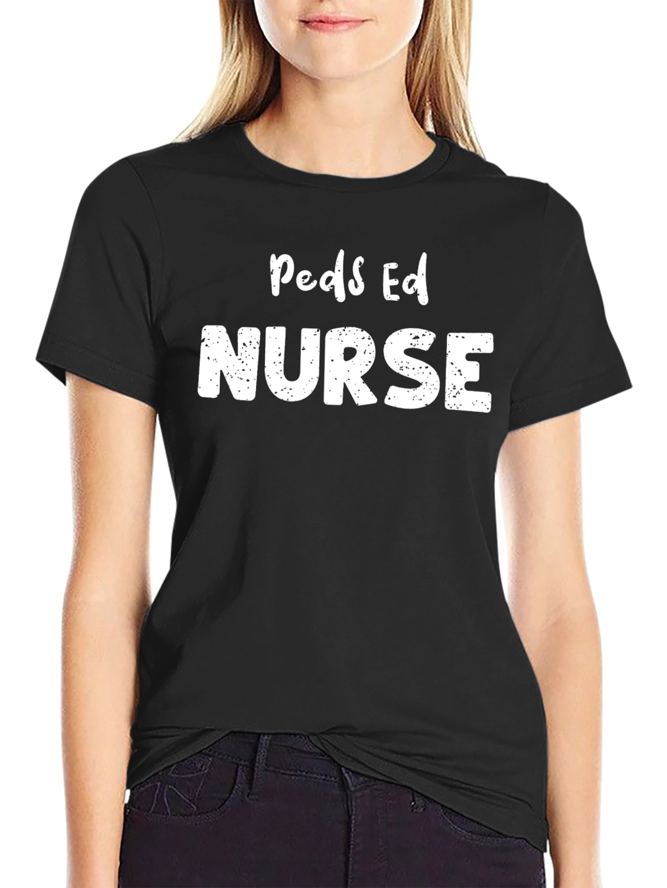 Peds Ed Nurse T-Shirt - Black