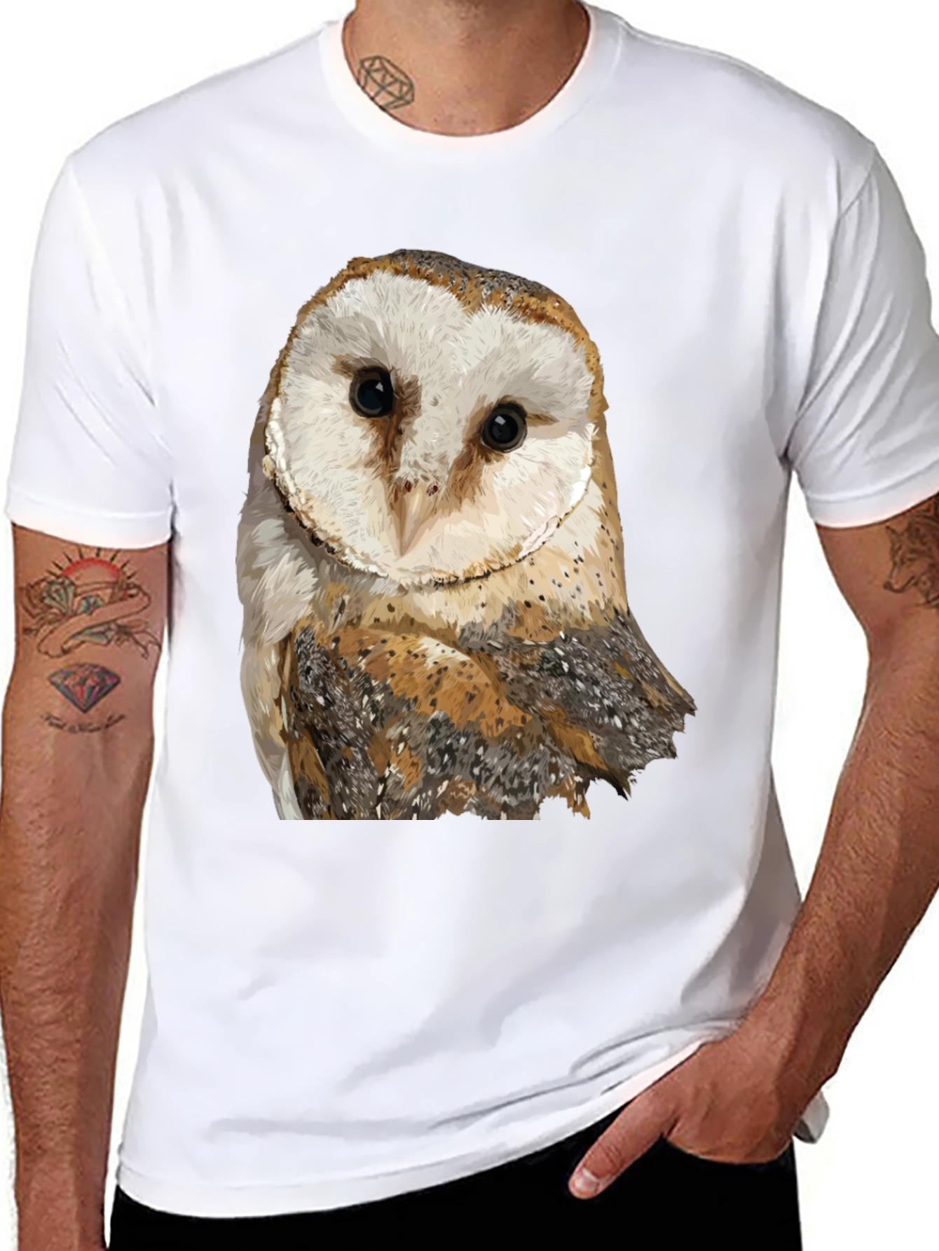 Owl Graphic Tee - Unique Bird Lover Gift