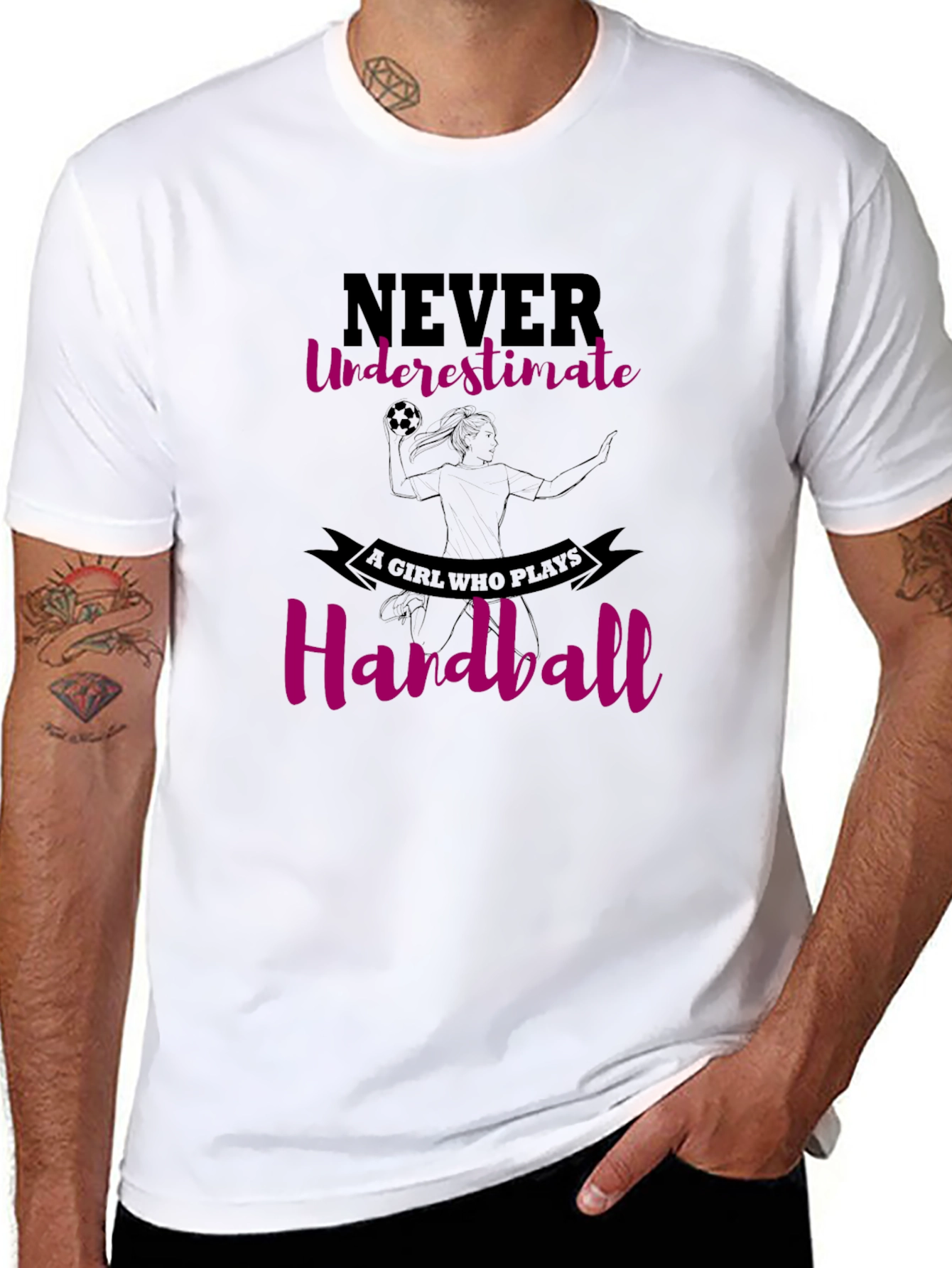 Handball Girls T-Shirt - Never Underestimate