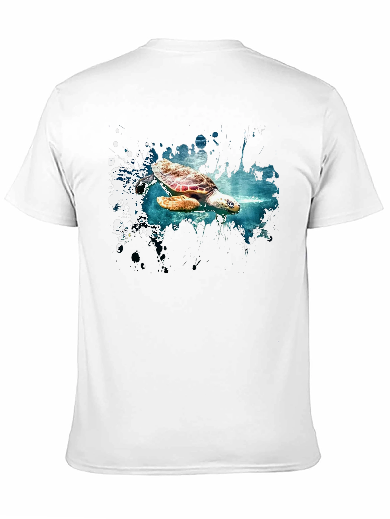 Turtle Splash Graphic Tee - Soft Cotton Comfort