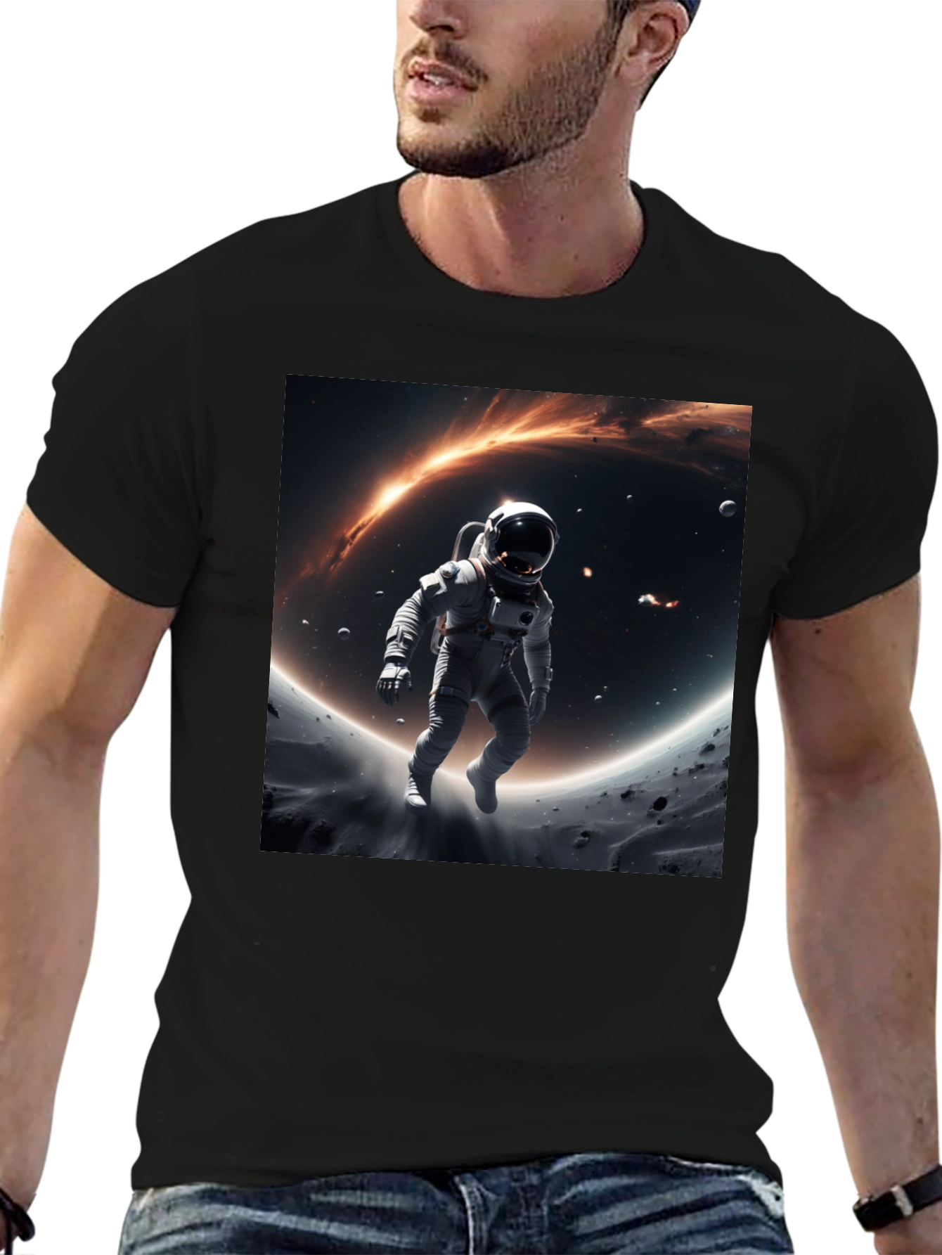 Astronaut Galaxy Graphic T-Shirt