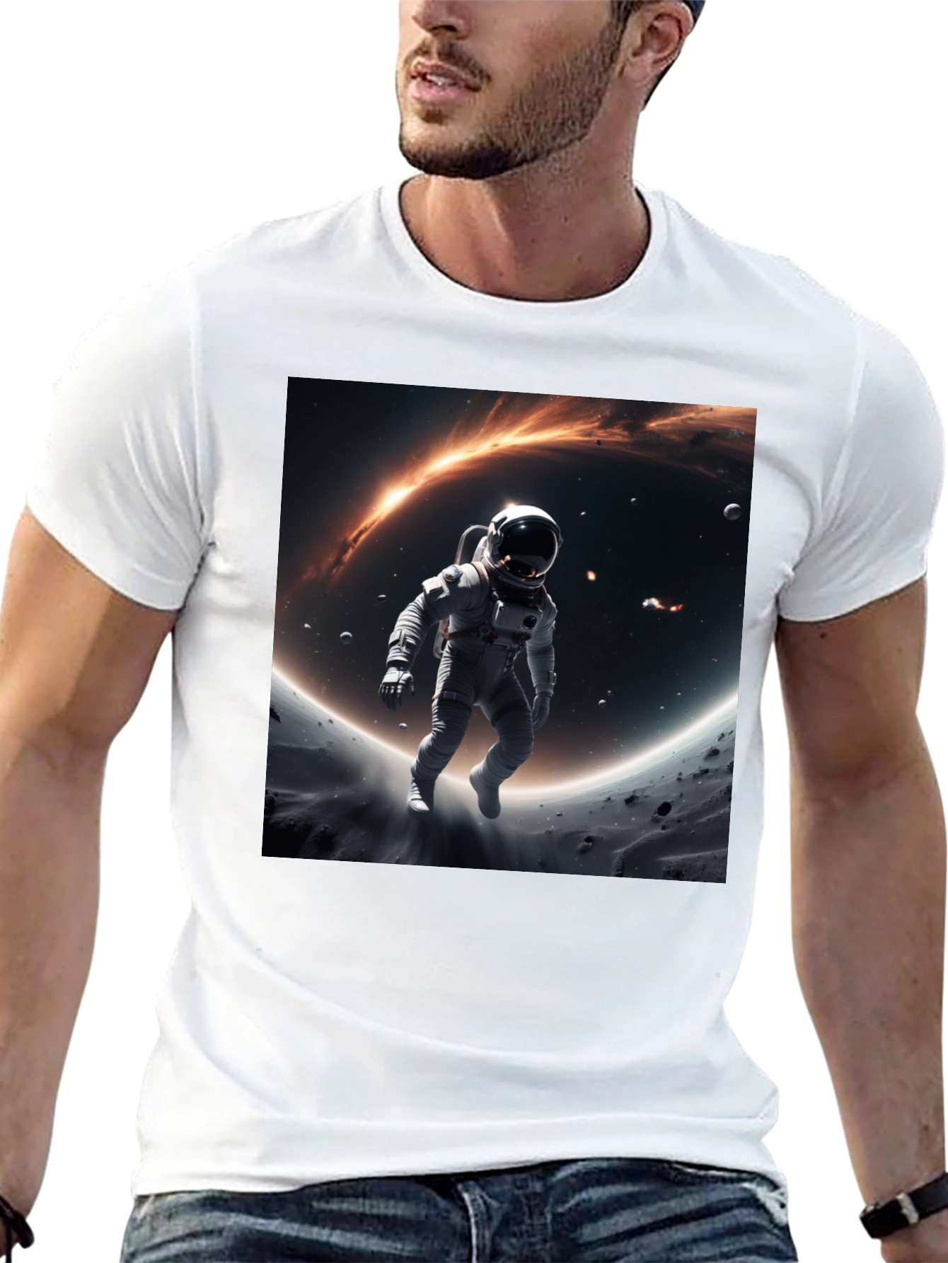 Astronaut Galaxy Graphic T-Shirt