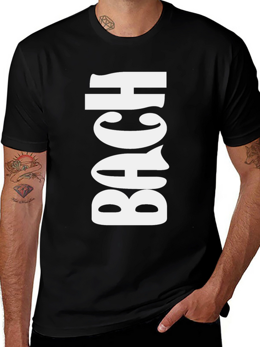BACH Black Graphic Tee - Bold Statement T-Shirt