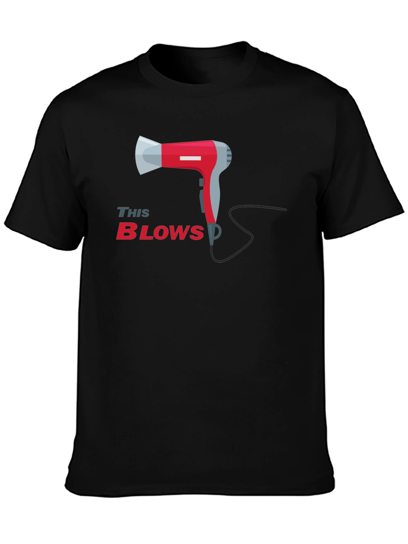 This Blows T-Shirt Funny Hair Dryer Pun Tee