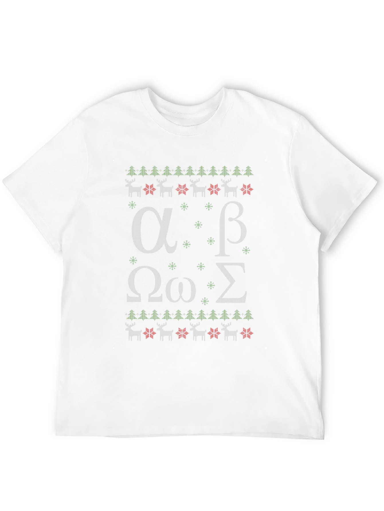 Greek Alphabet Ugly Christmas Sweater T-Shirt