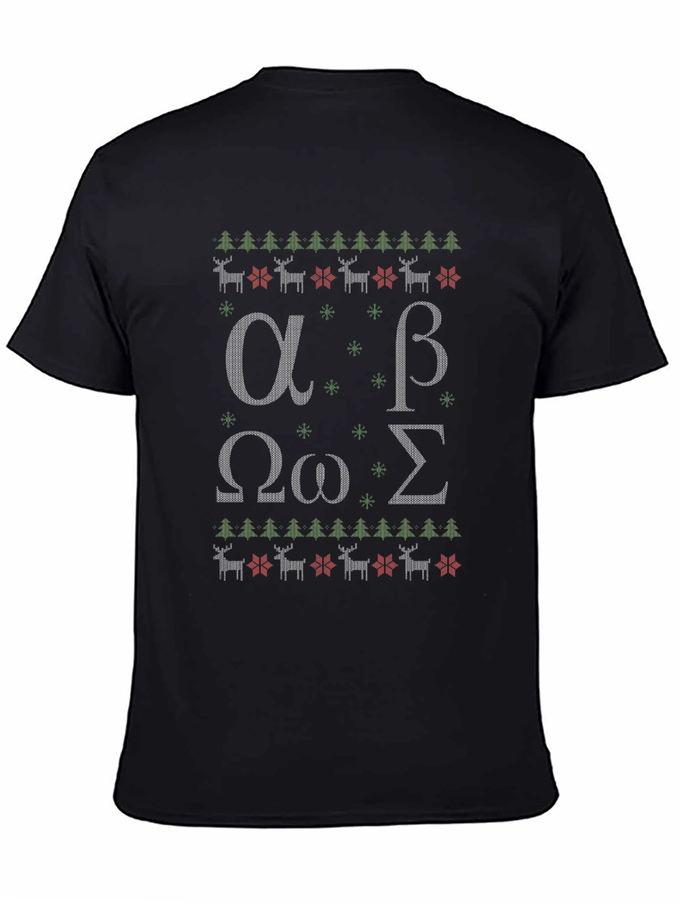 Greek Alphabet Ugly Christmas Sweater T-Shirt