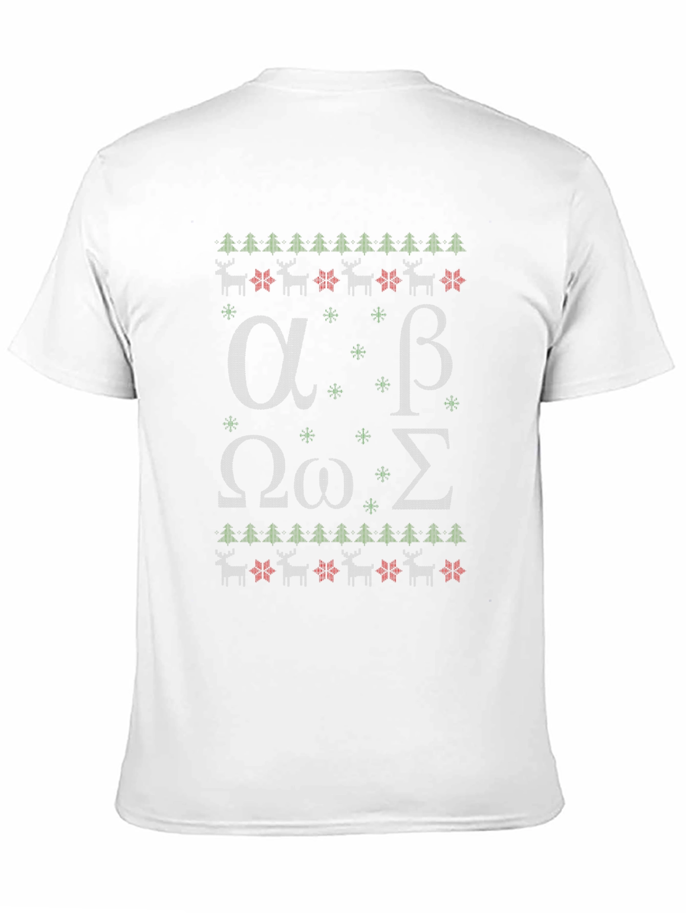 Greek Alphabet Ugly Christmas Sweater T-Shirt