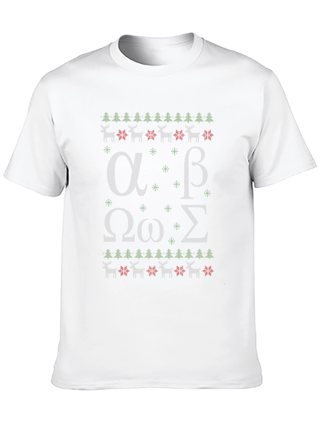 Greek Alphabet Ugly Christmas Sweater T-Shirt