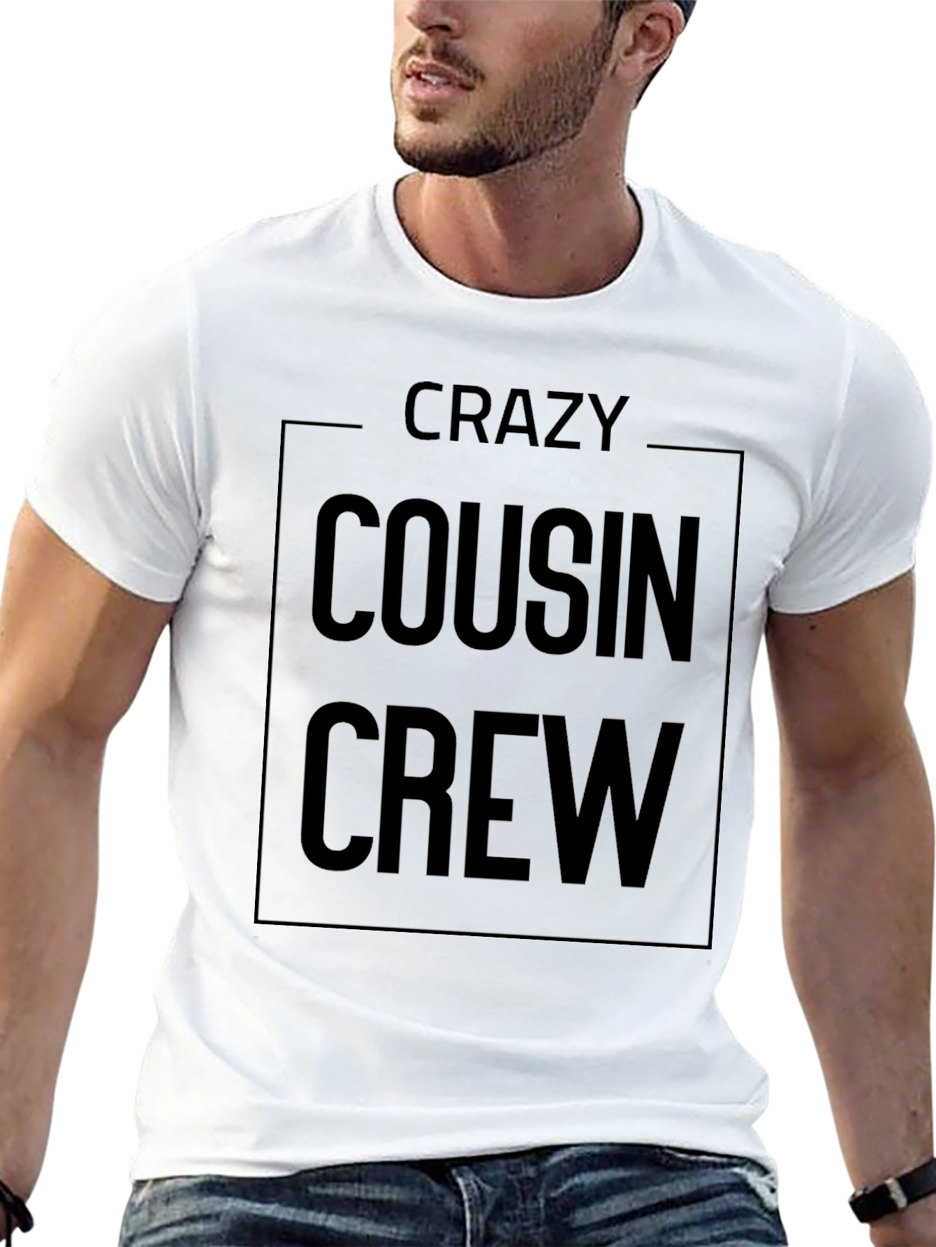 Crazy Cousin Crew Graphic T-Shirt - Family Matching Tee